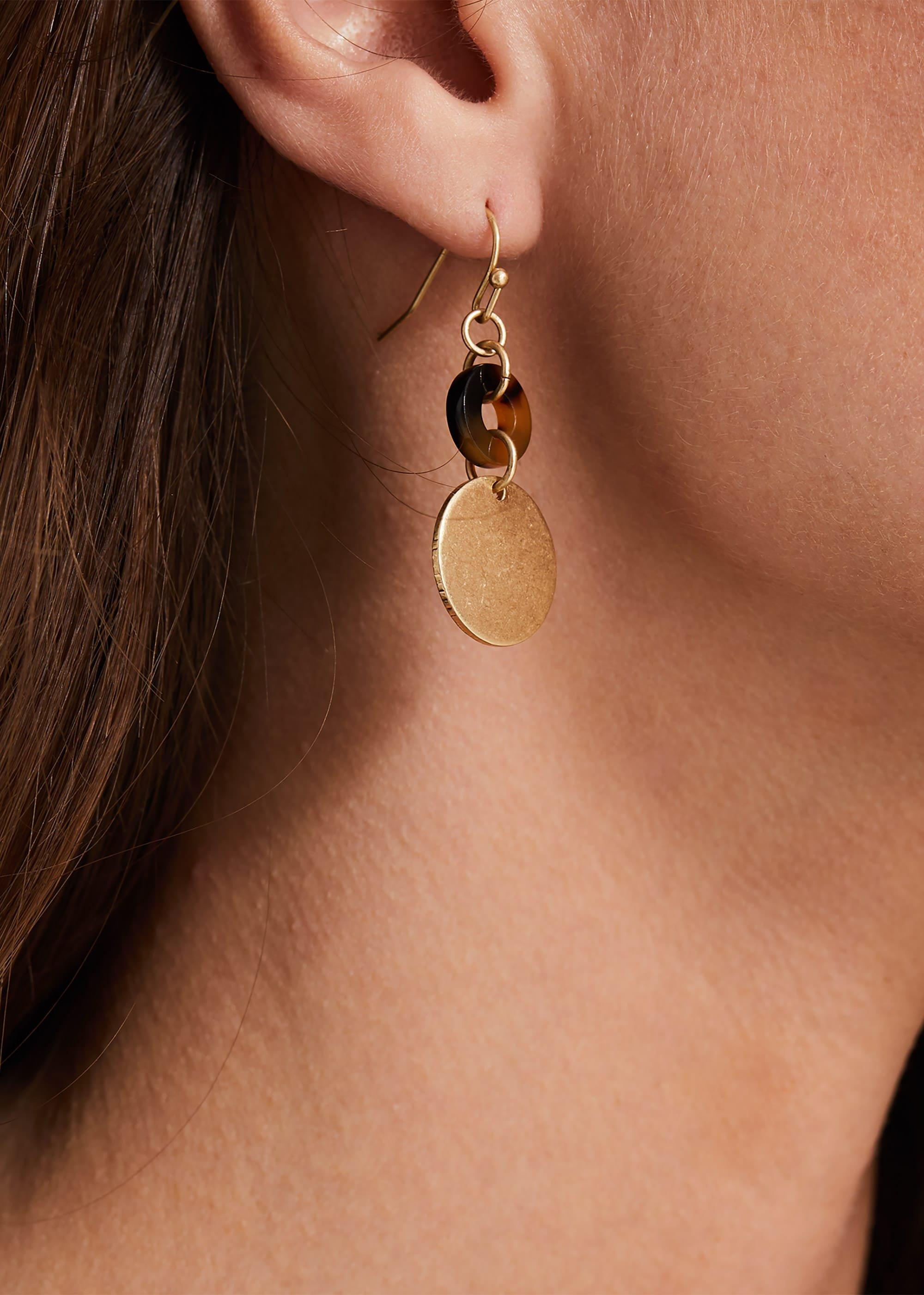 Willow Circle Drop Earrings