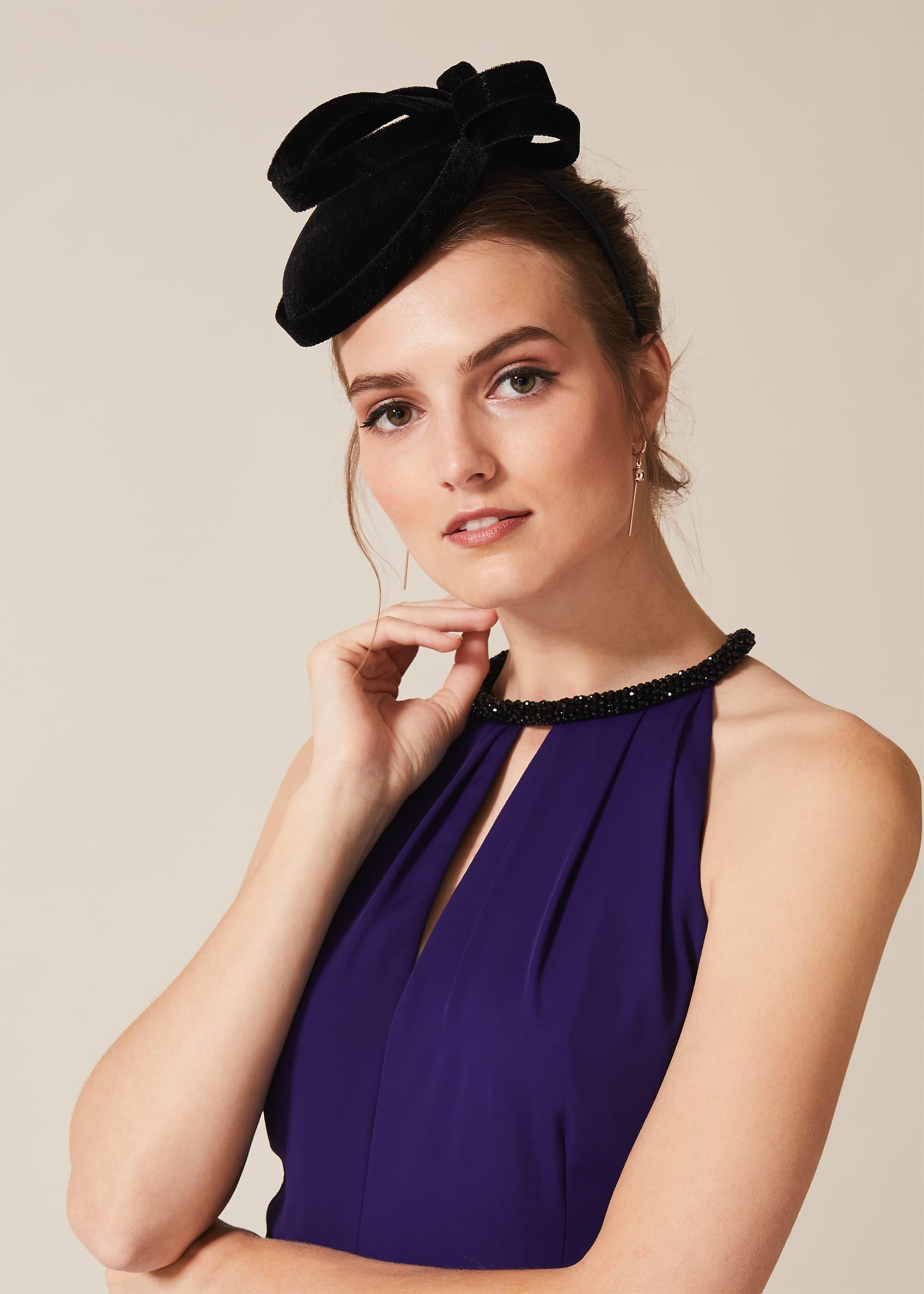 Thelma Velvet Pillbox Fascinator