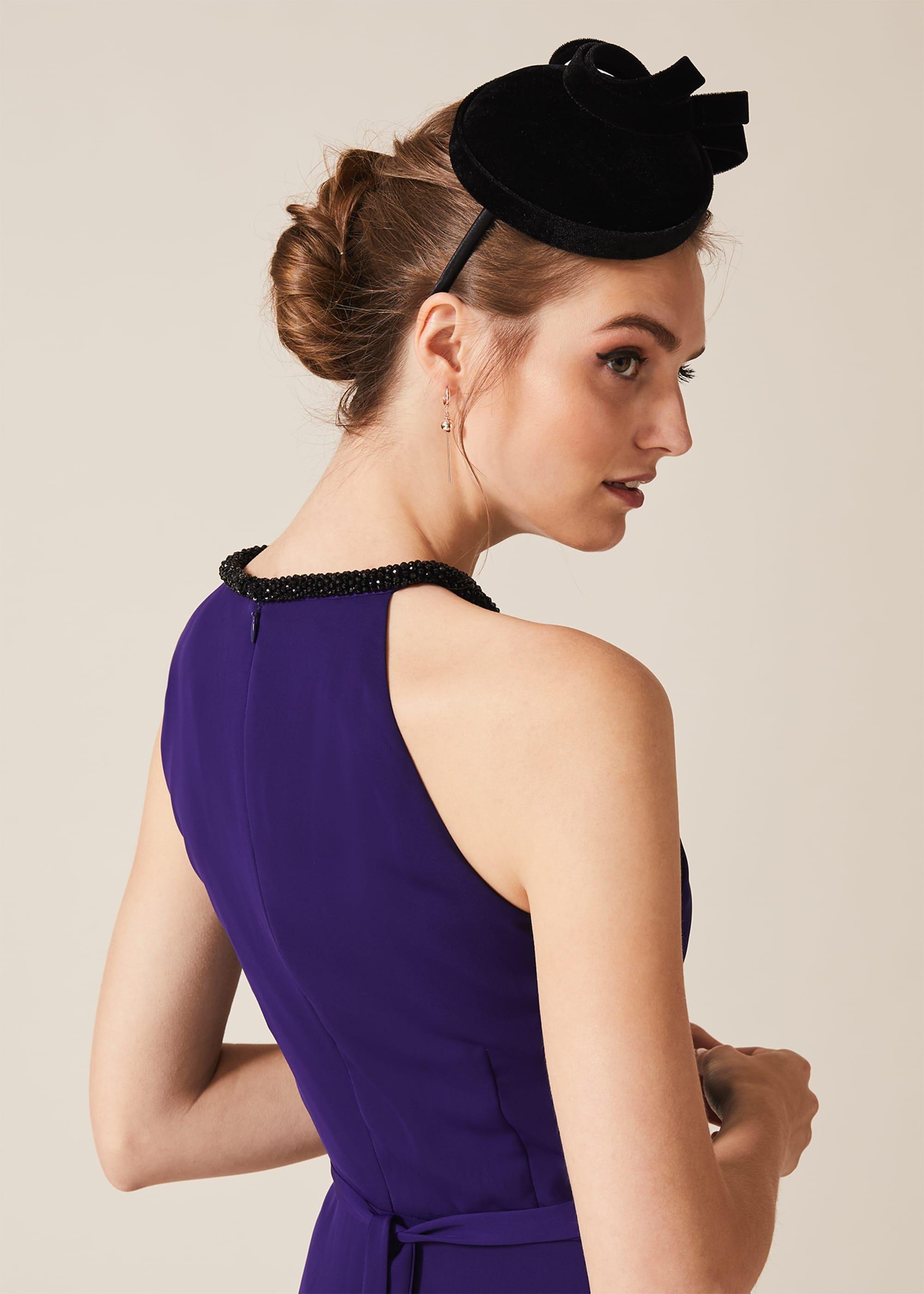 Thelma Velvet Pillbox Fascinator