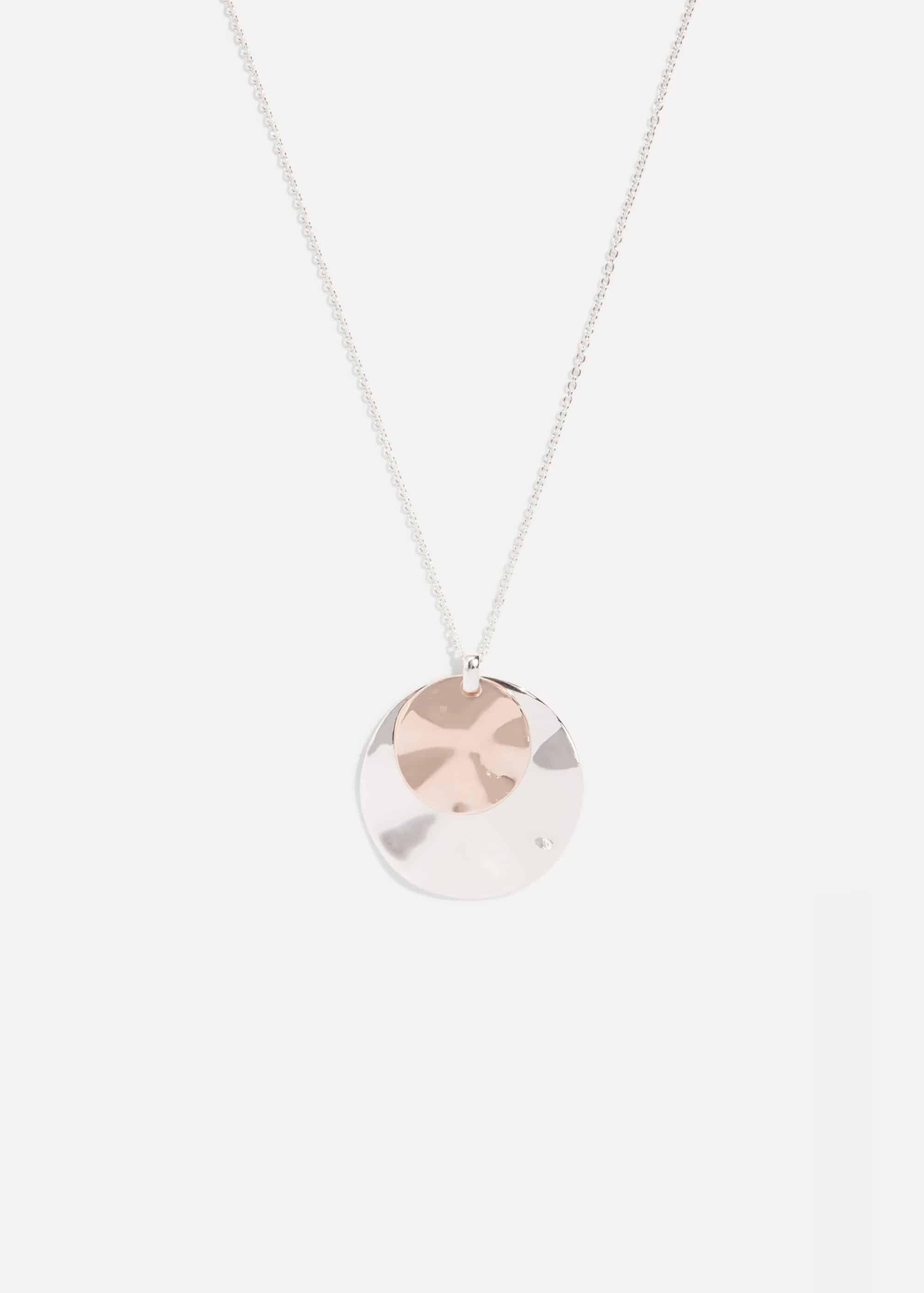 Leona Disc Pendant Necklace