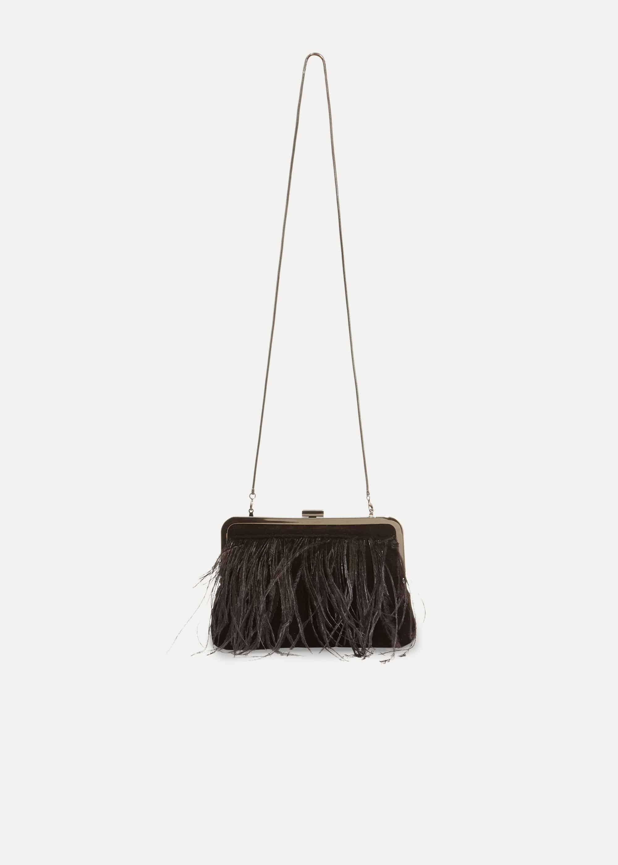 Fion Feather Clutch Bag