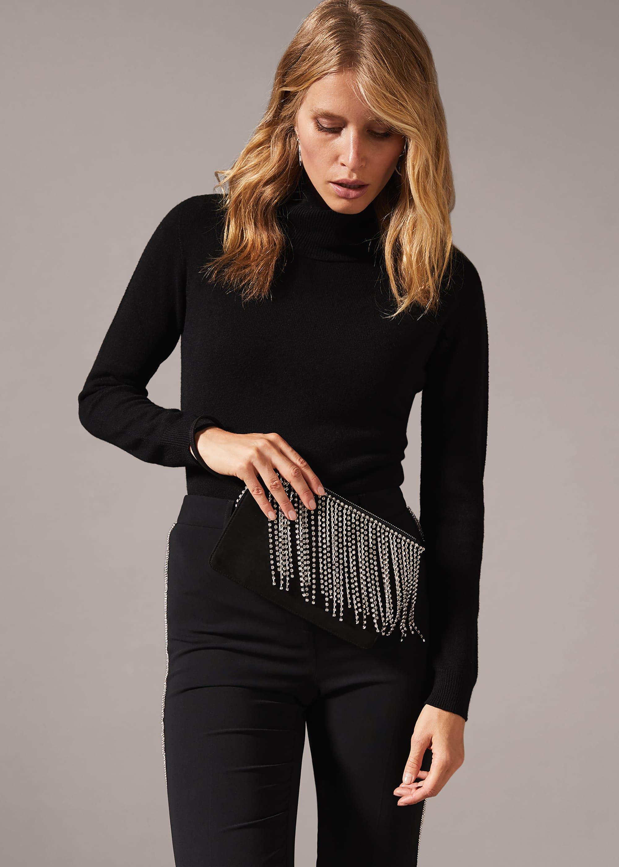 Shae Sparkle Tassel Clutch Bag