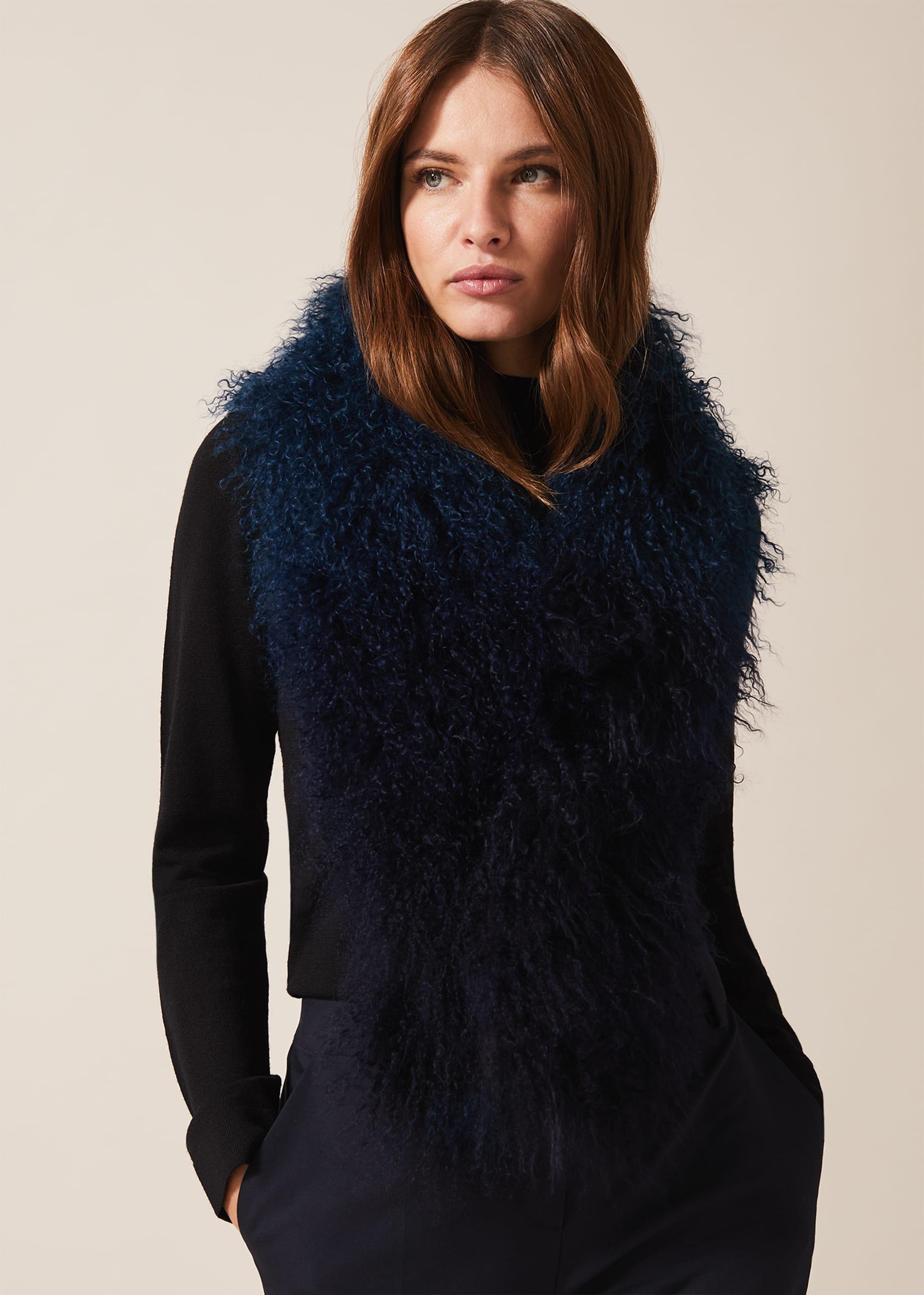 Maggie Mongolian Fur Scarf