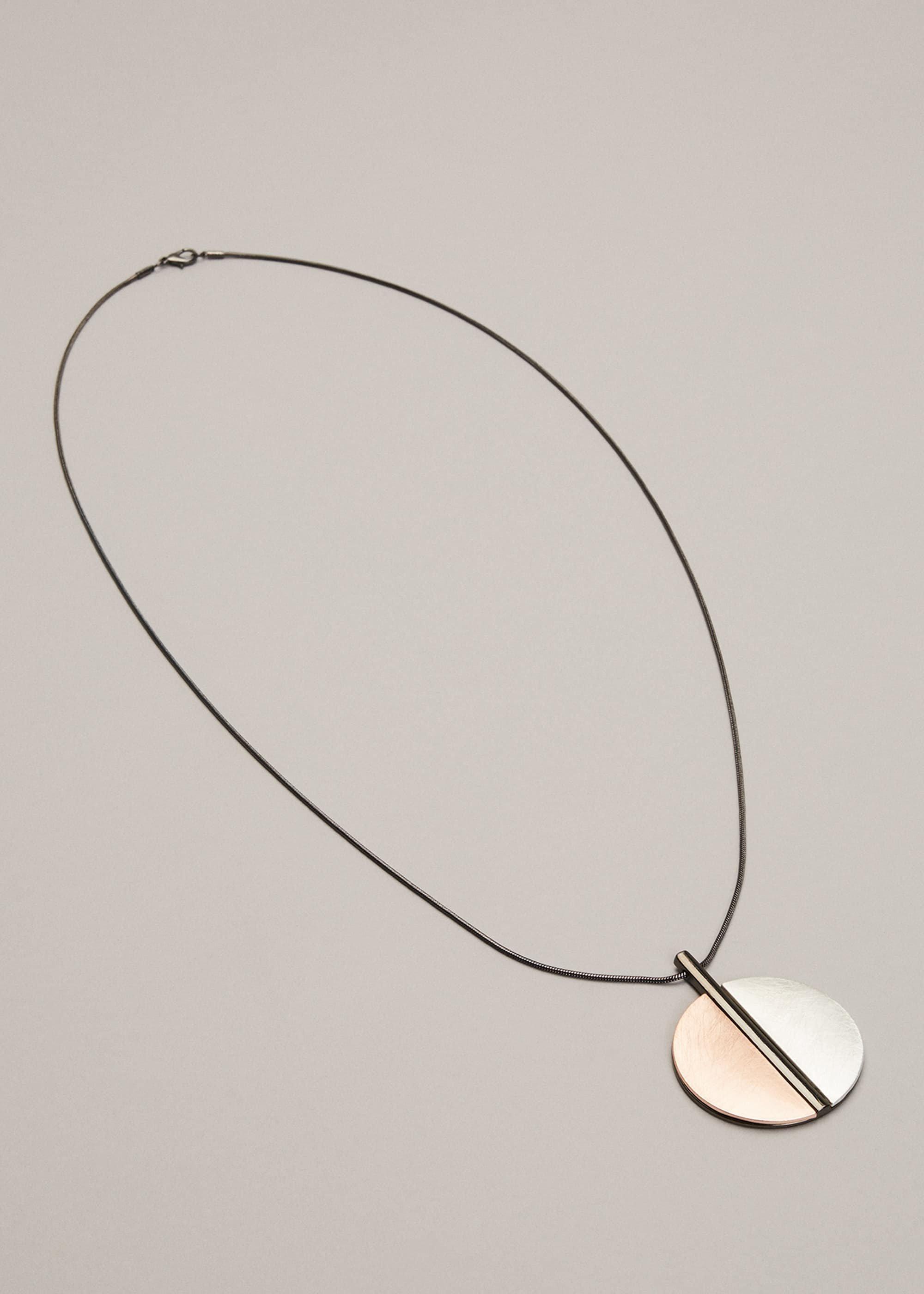 Carole Circle Pendant Necklace
