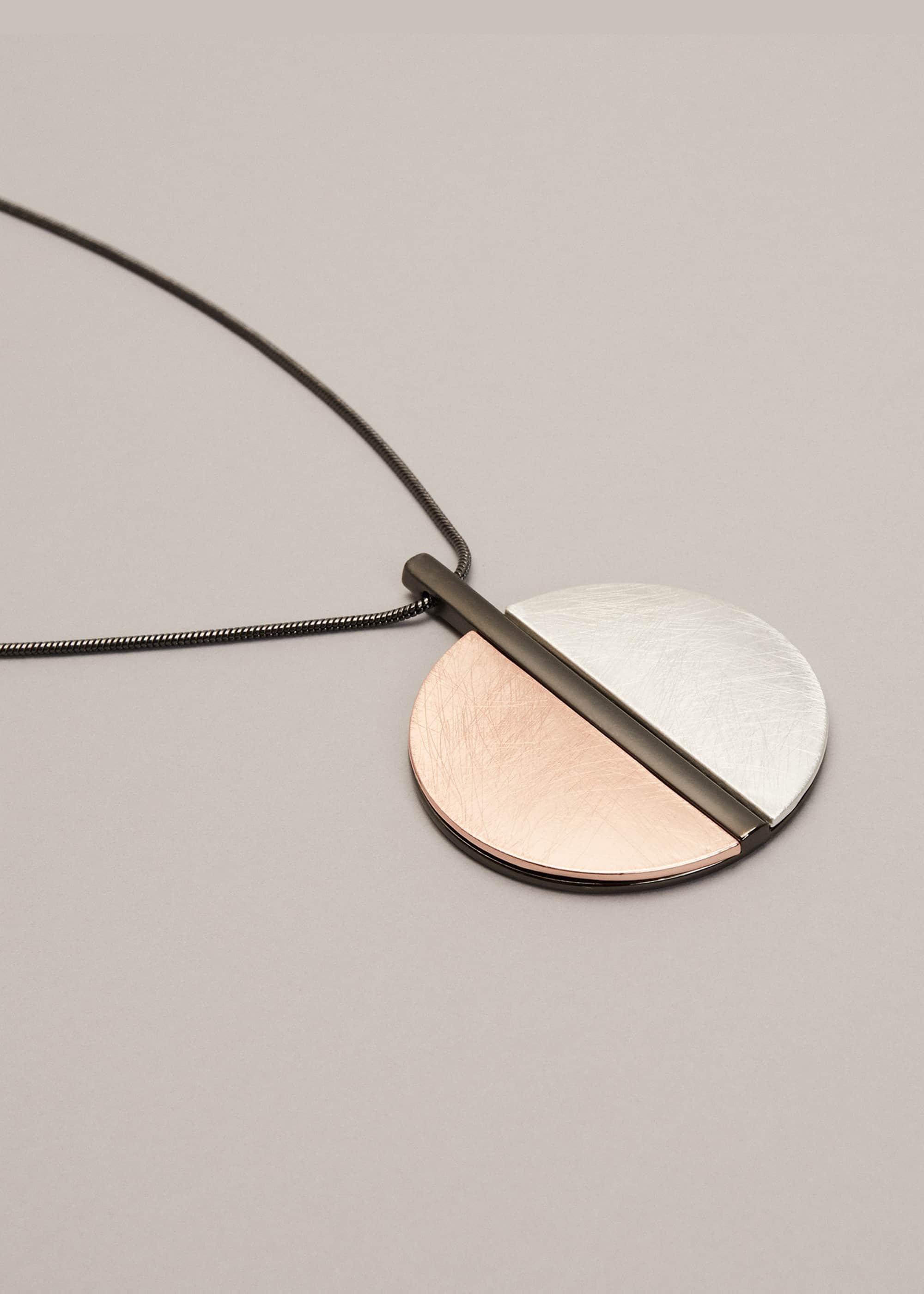 Carole Circle Pendant Necklace