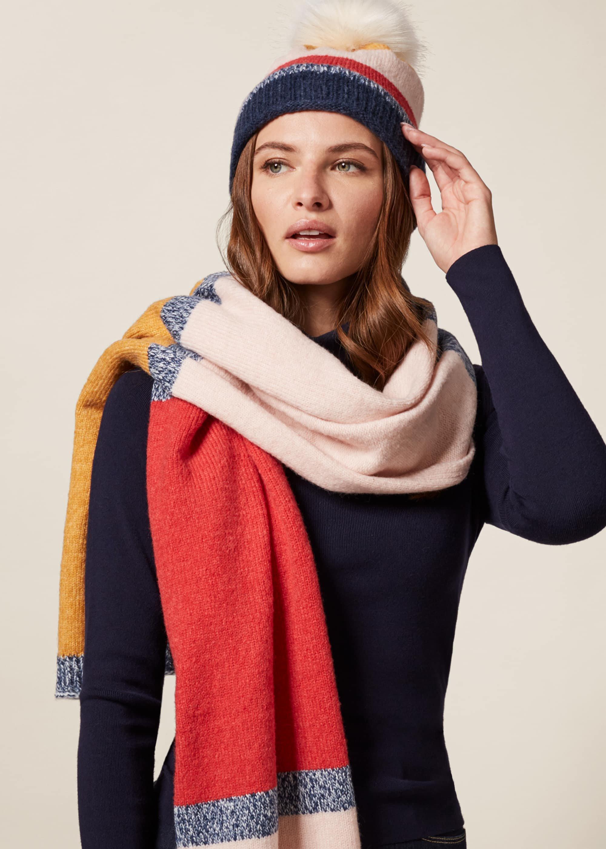Sandy Stripe Hat And Scarf Gift Set