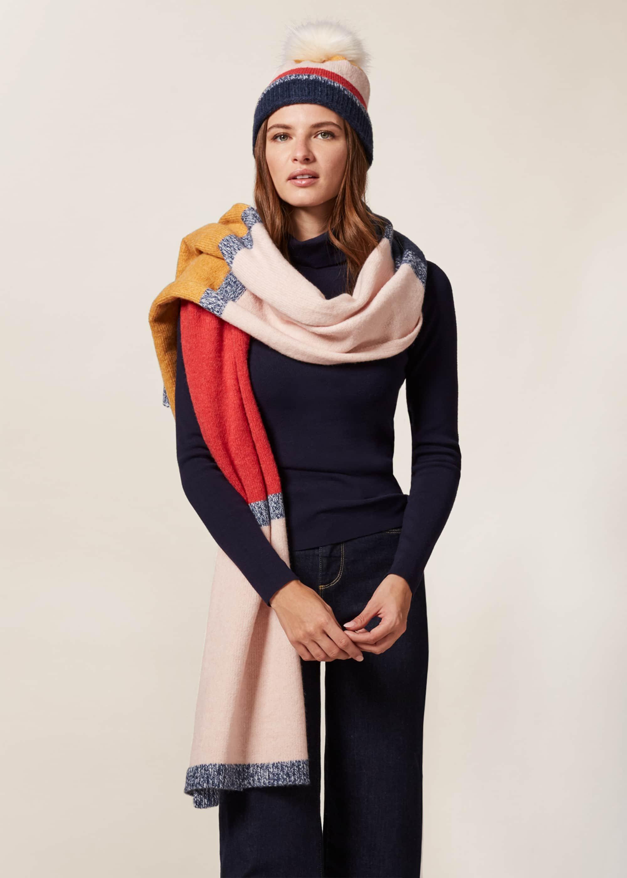 Sandy Stripe Hat And Scarf Gift Set