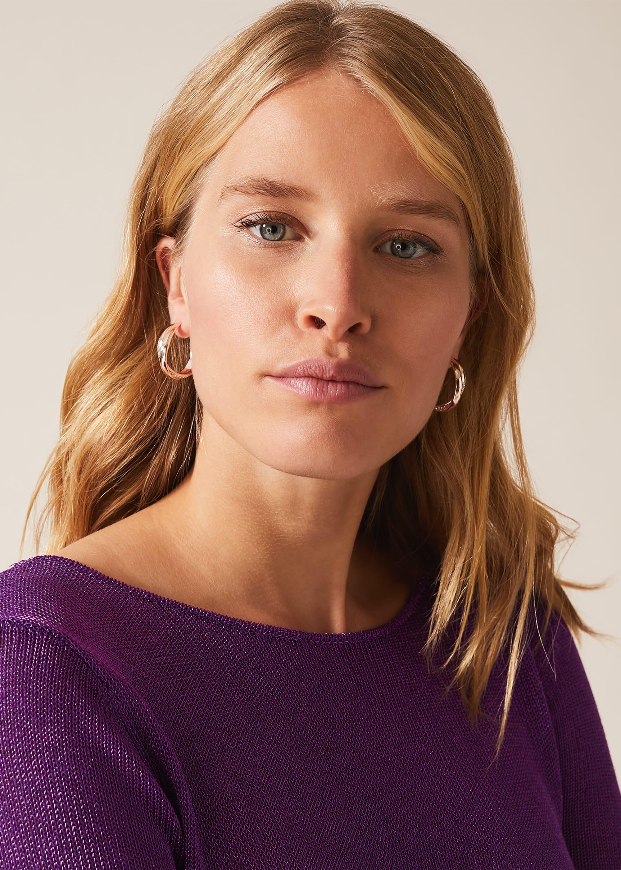 Susanna Oval Hoop Earrings
