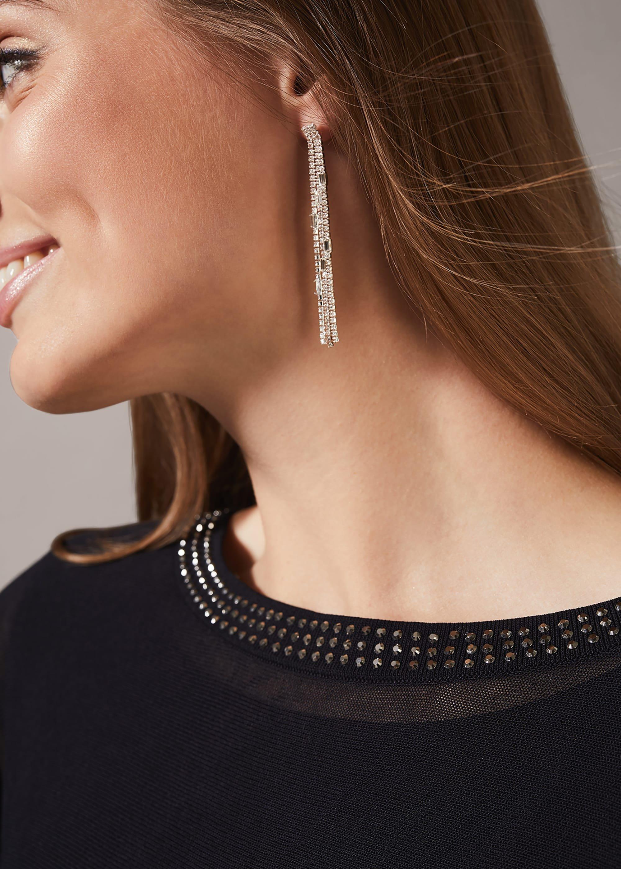 Carol Crystal Drop Earrings