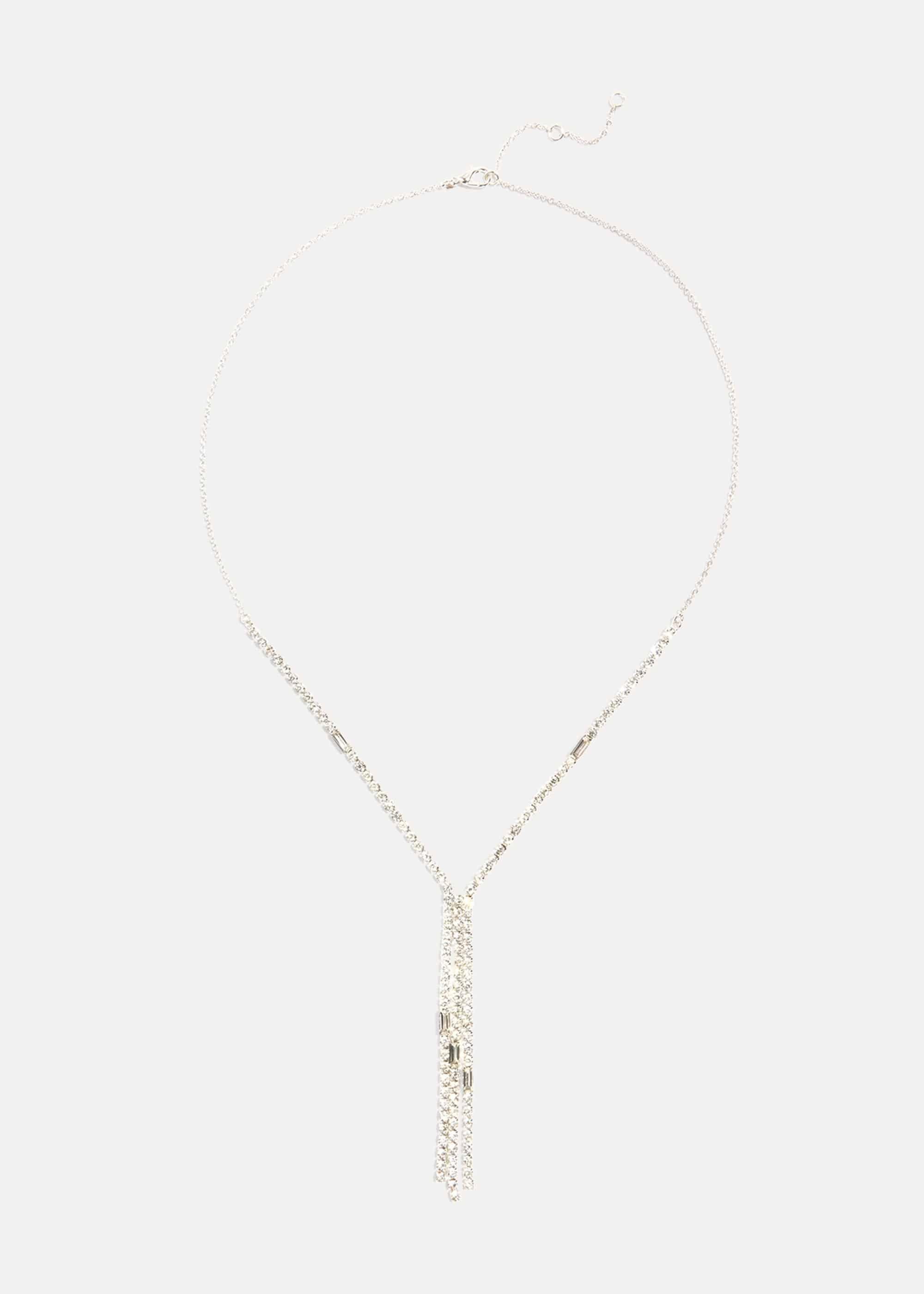 Carol Crystal Lariat Necklace