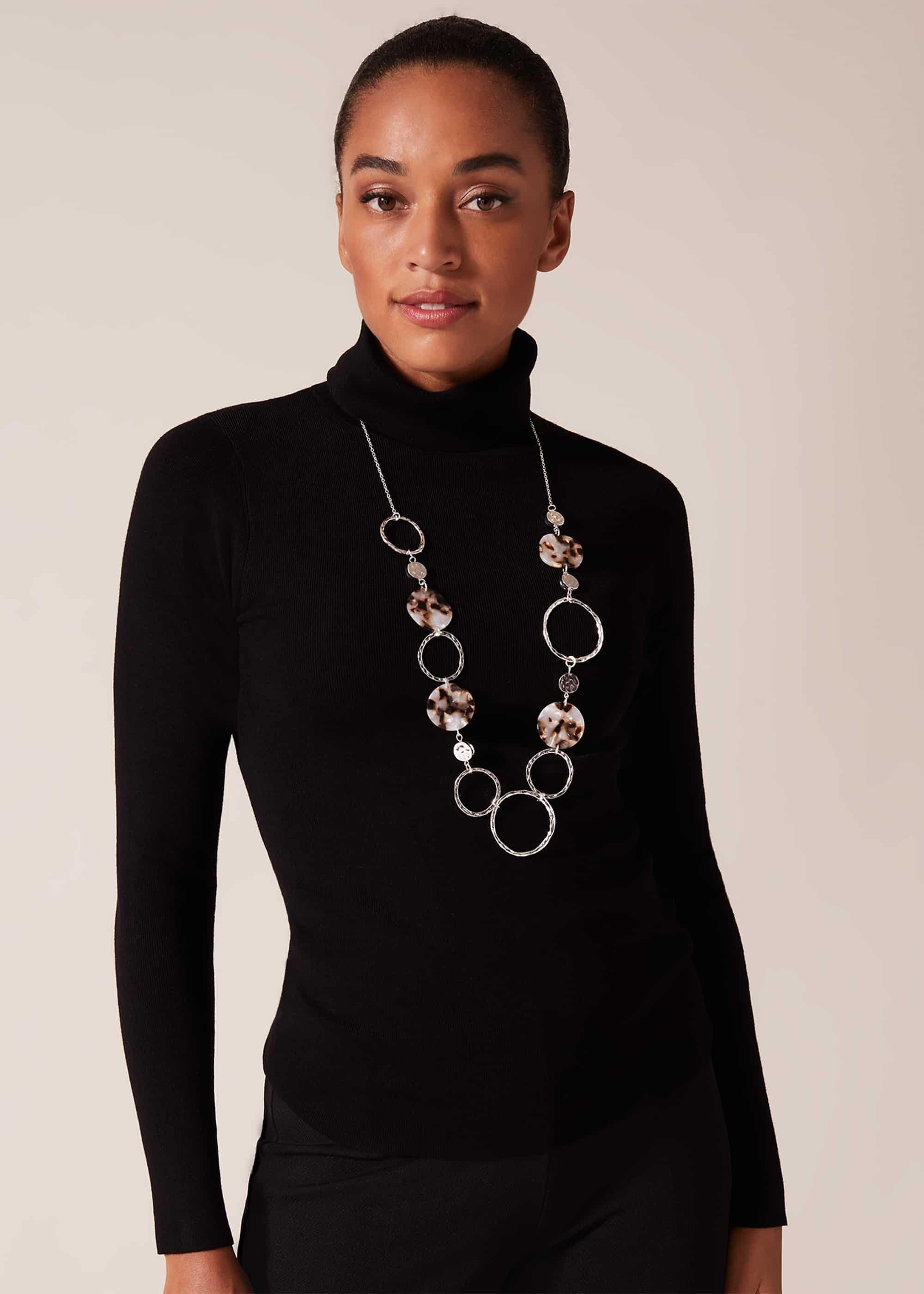 Lia Long Resin Necklace