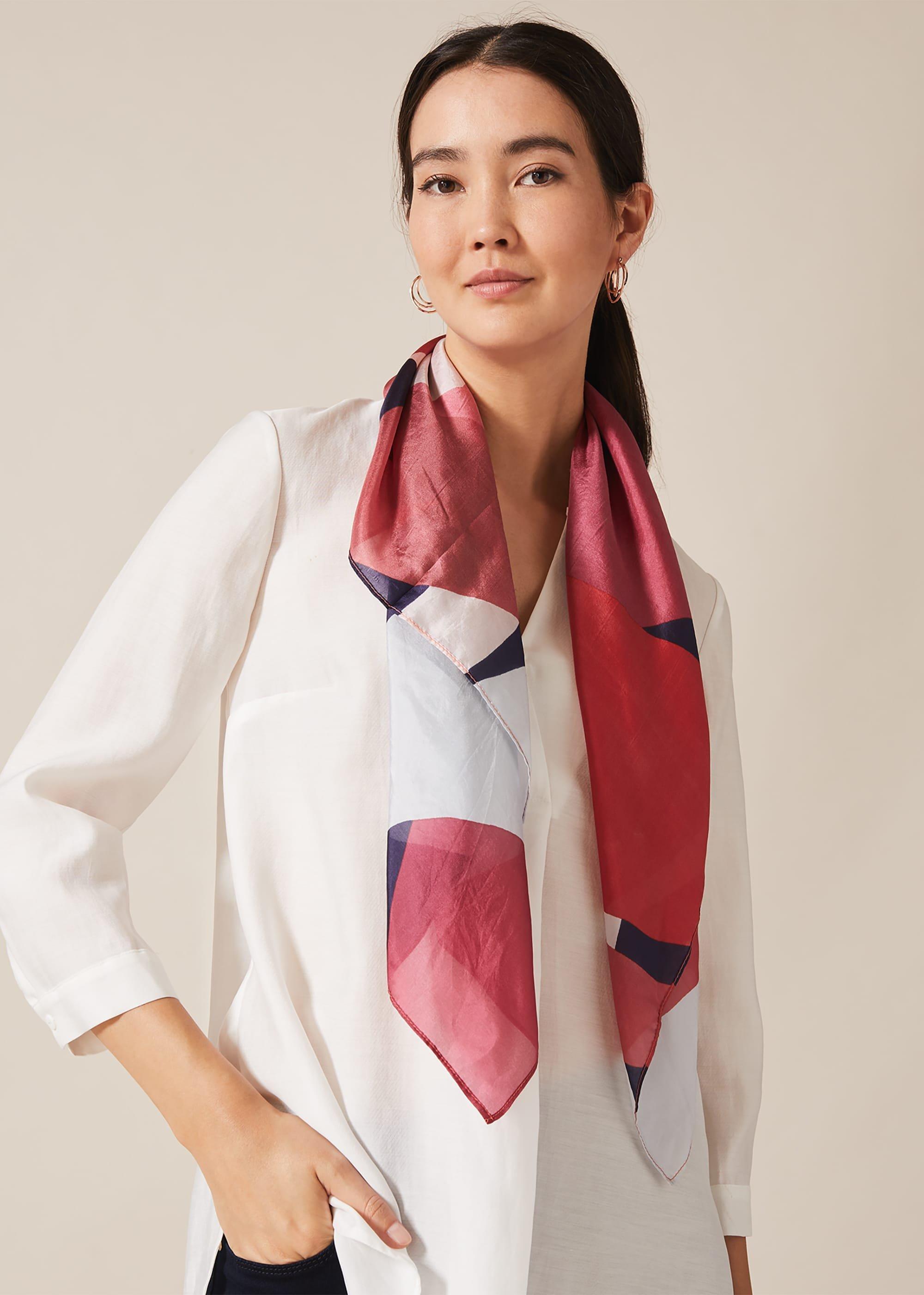 Sedina Silk Print Scarf