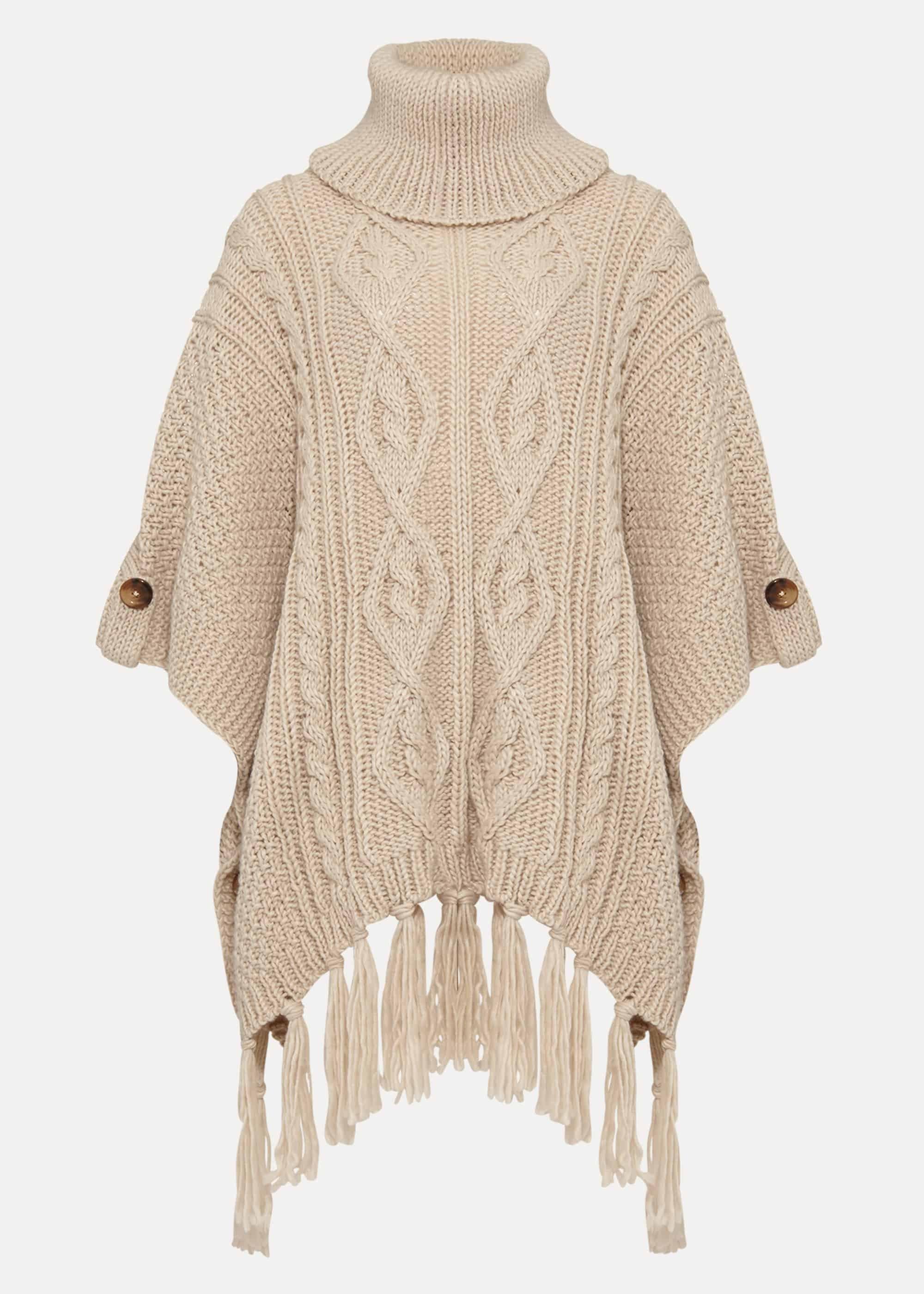 Carys Cable Poncho