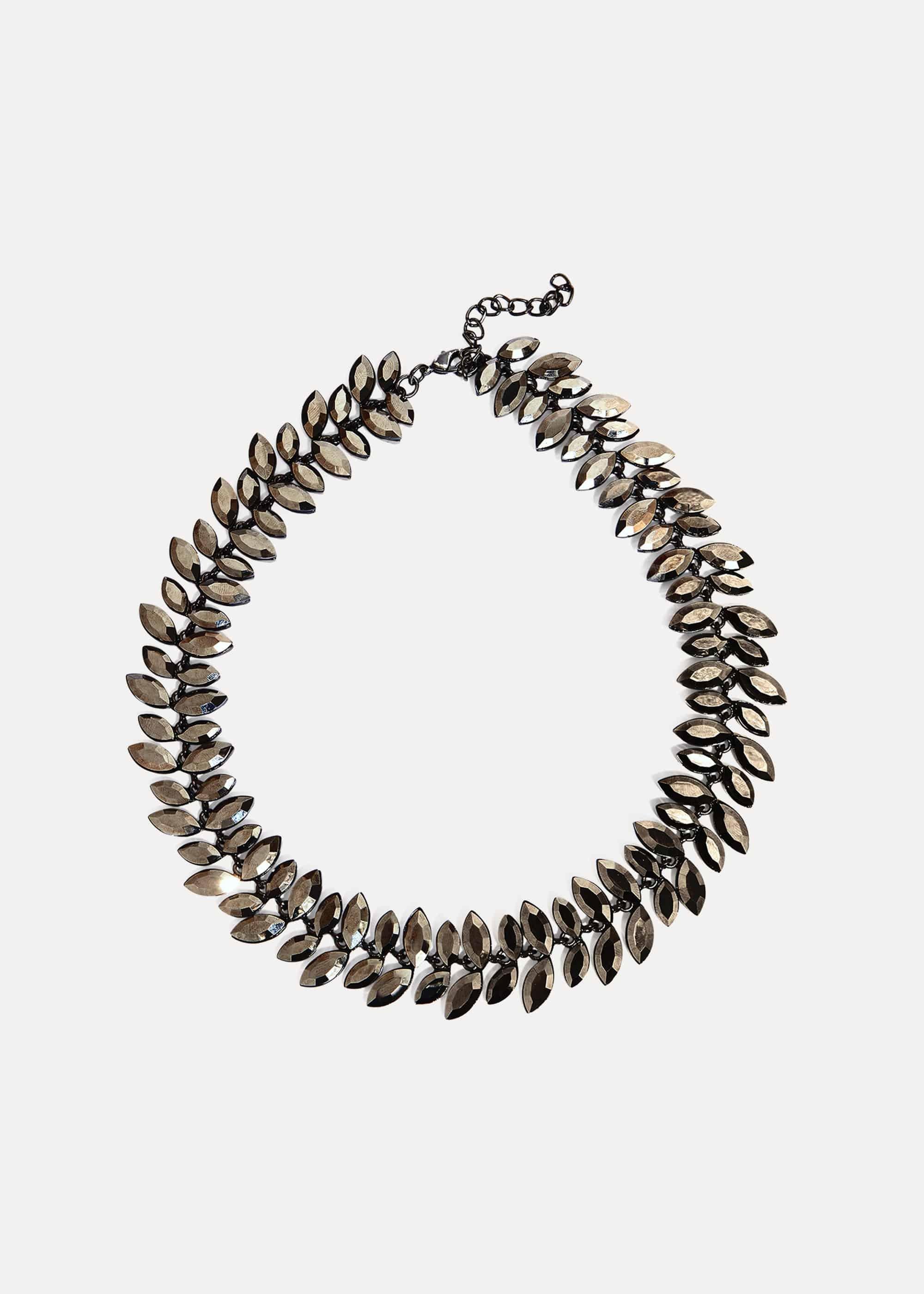 Carmine Leaf Necklace