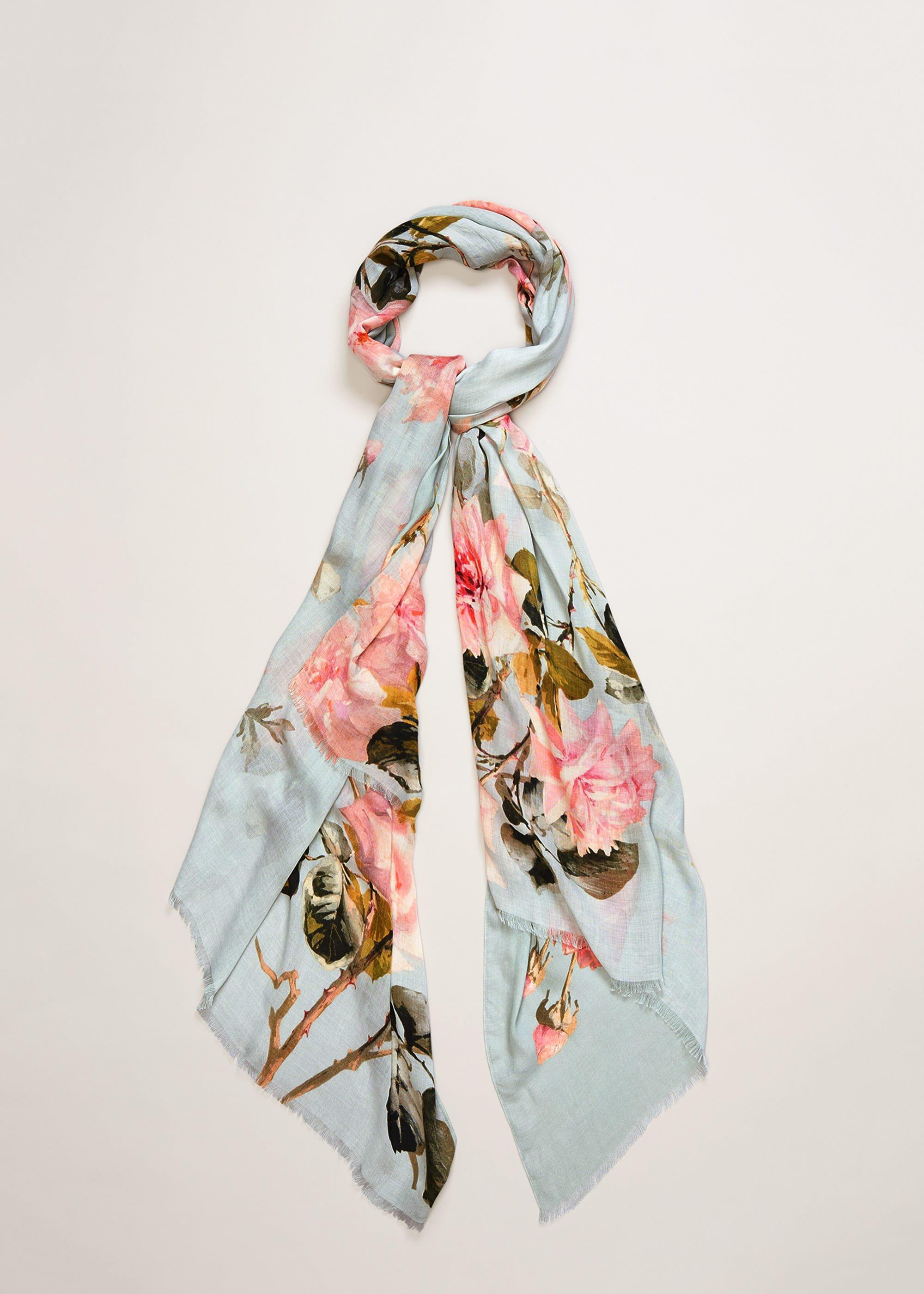 Rose Print Scarf