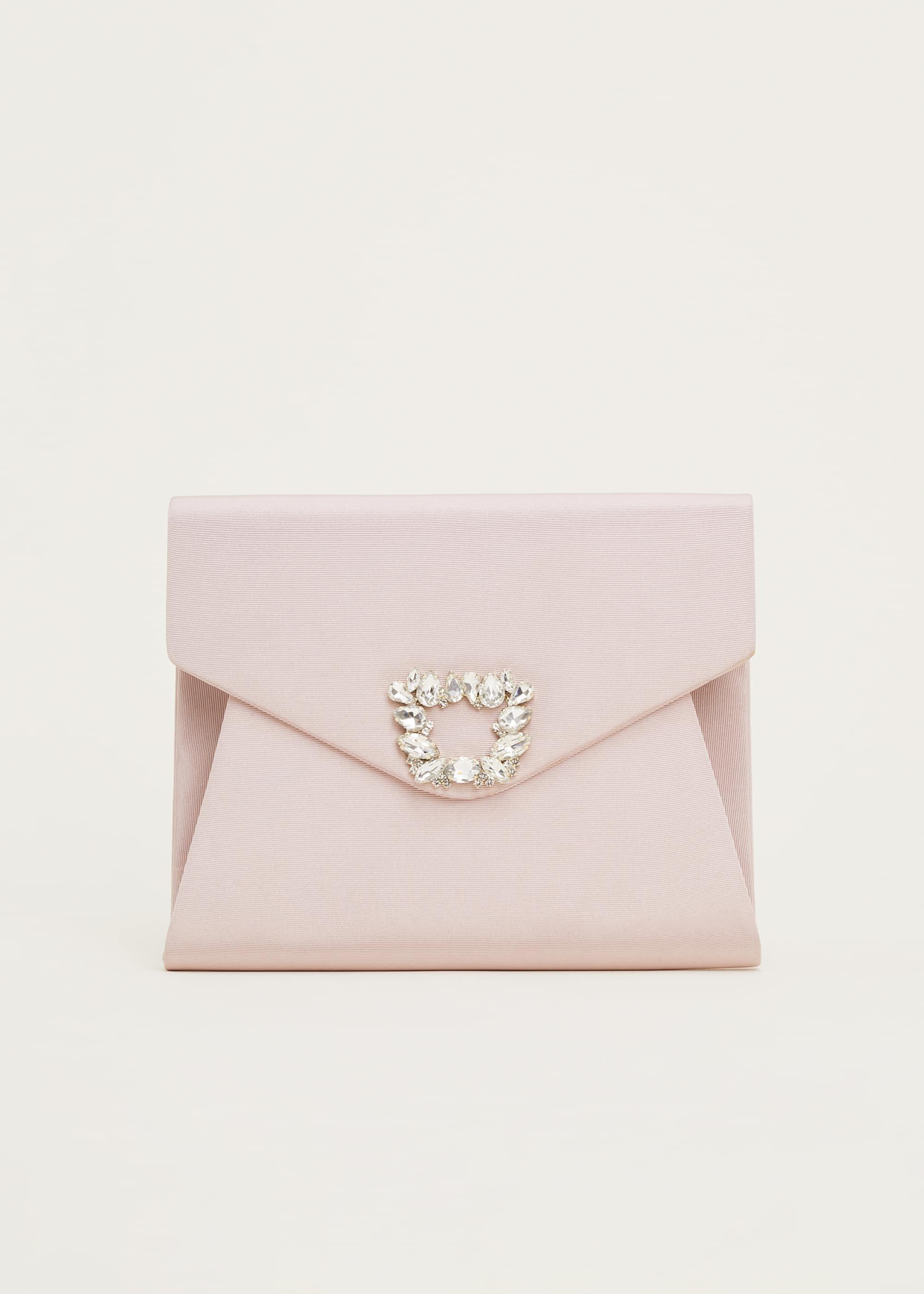 Dasha Grosgrain Jewelled Clutch Bag