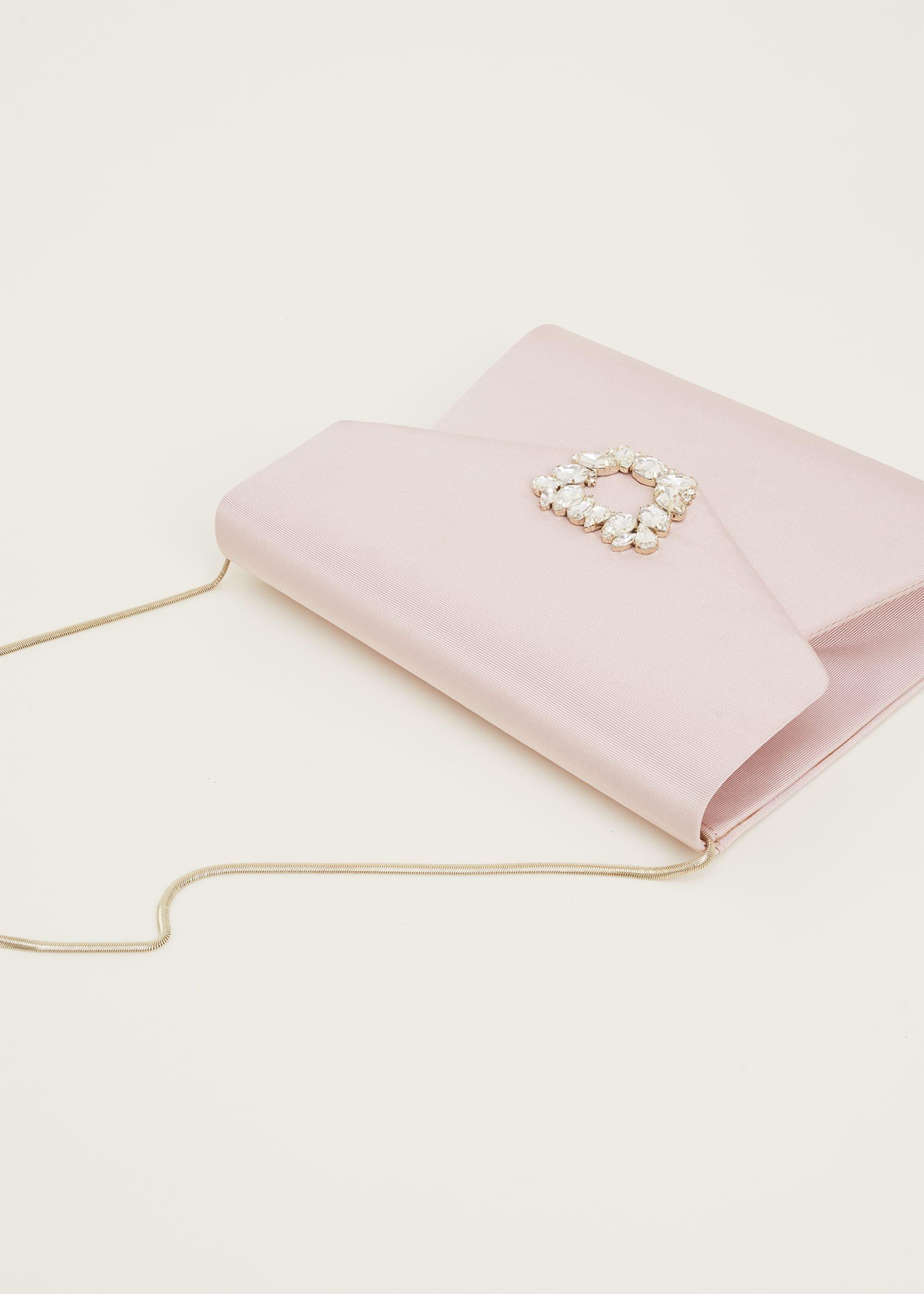 Dasha Grosgrain Jewelled Clutch Bag