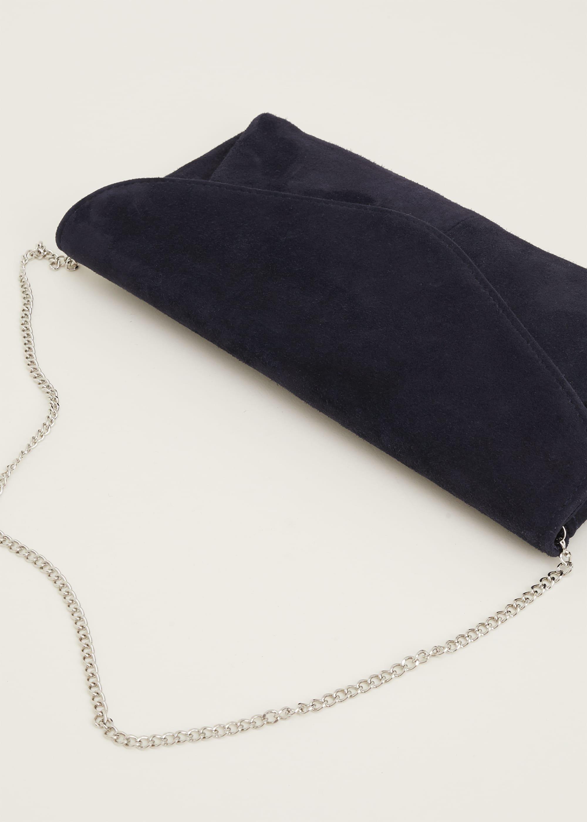 Wendie Suede Envelope Clutch Bag