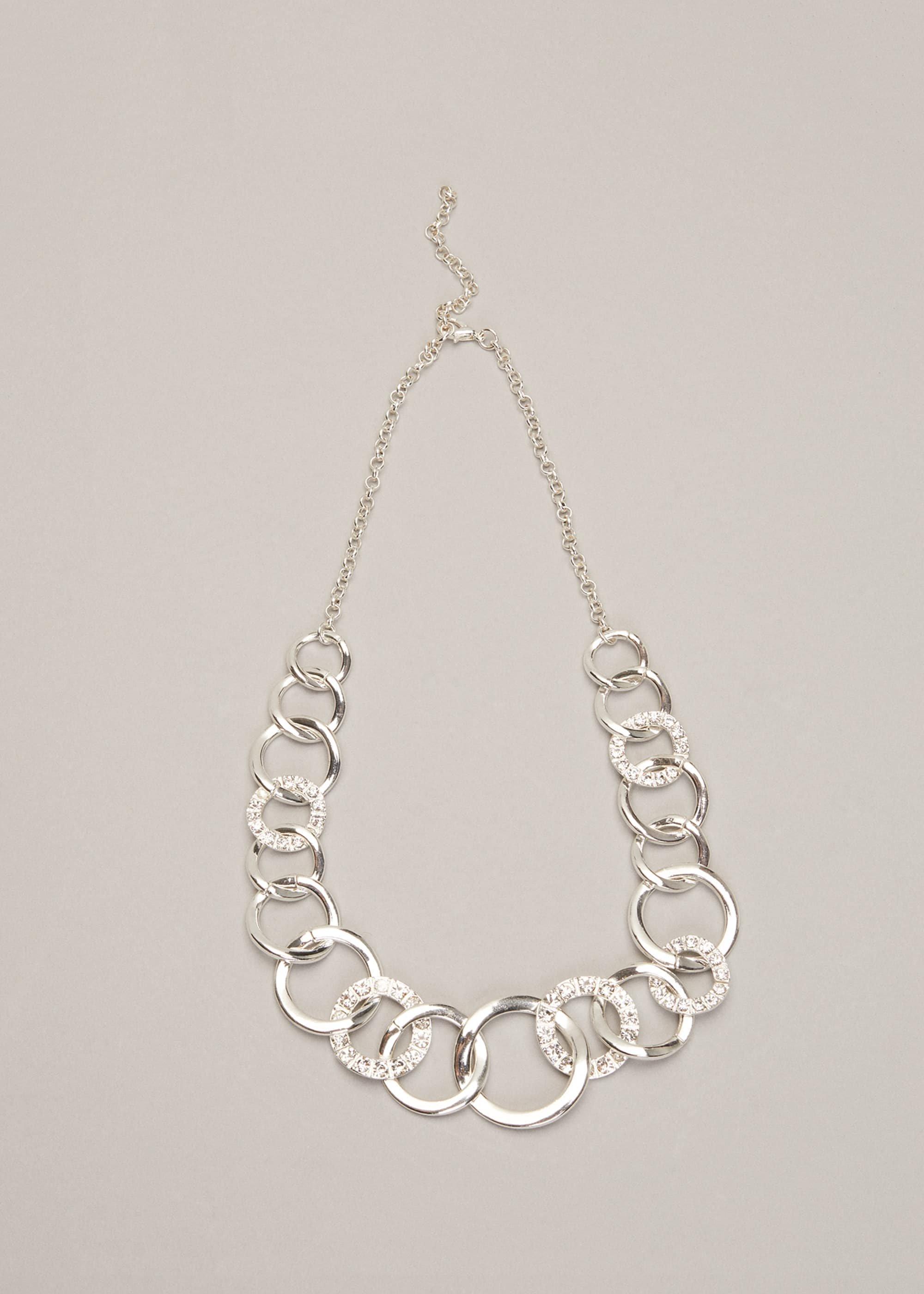 Cherie Circle Sparkle Necklace