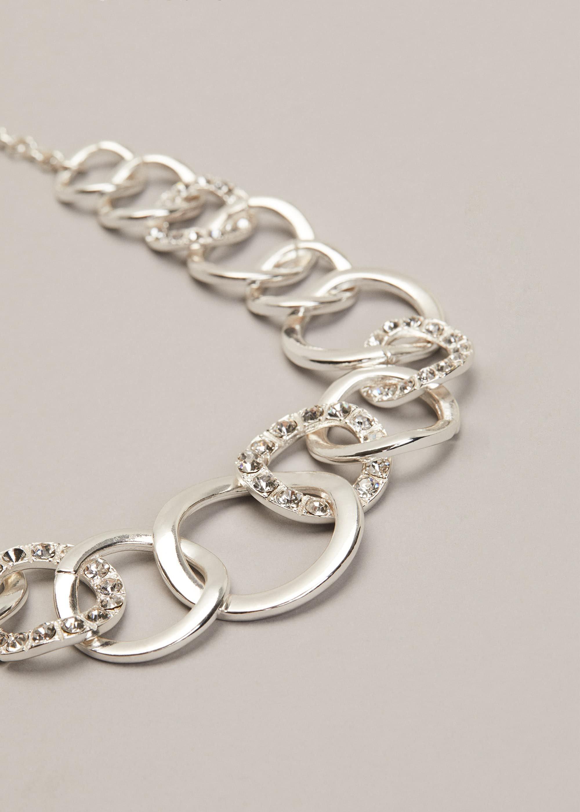 Cherie Circle Sparkle Necklace