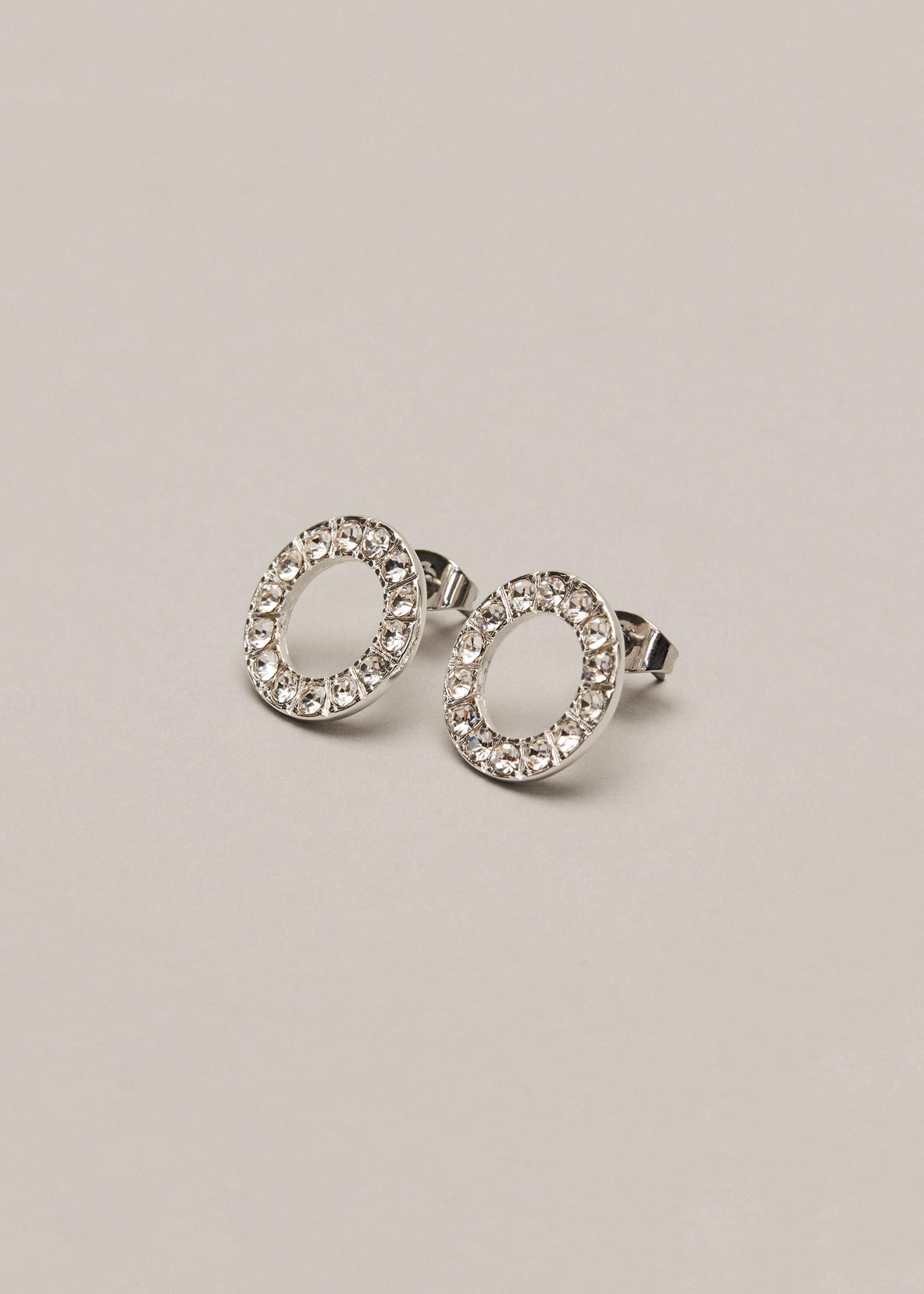 Cherie Circle Sparkle Earrings