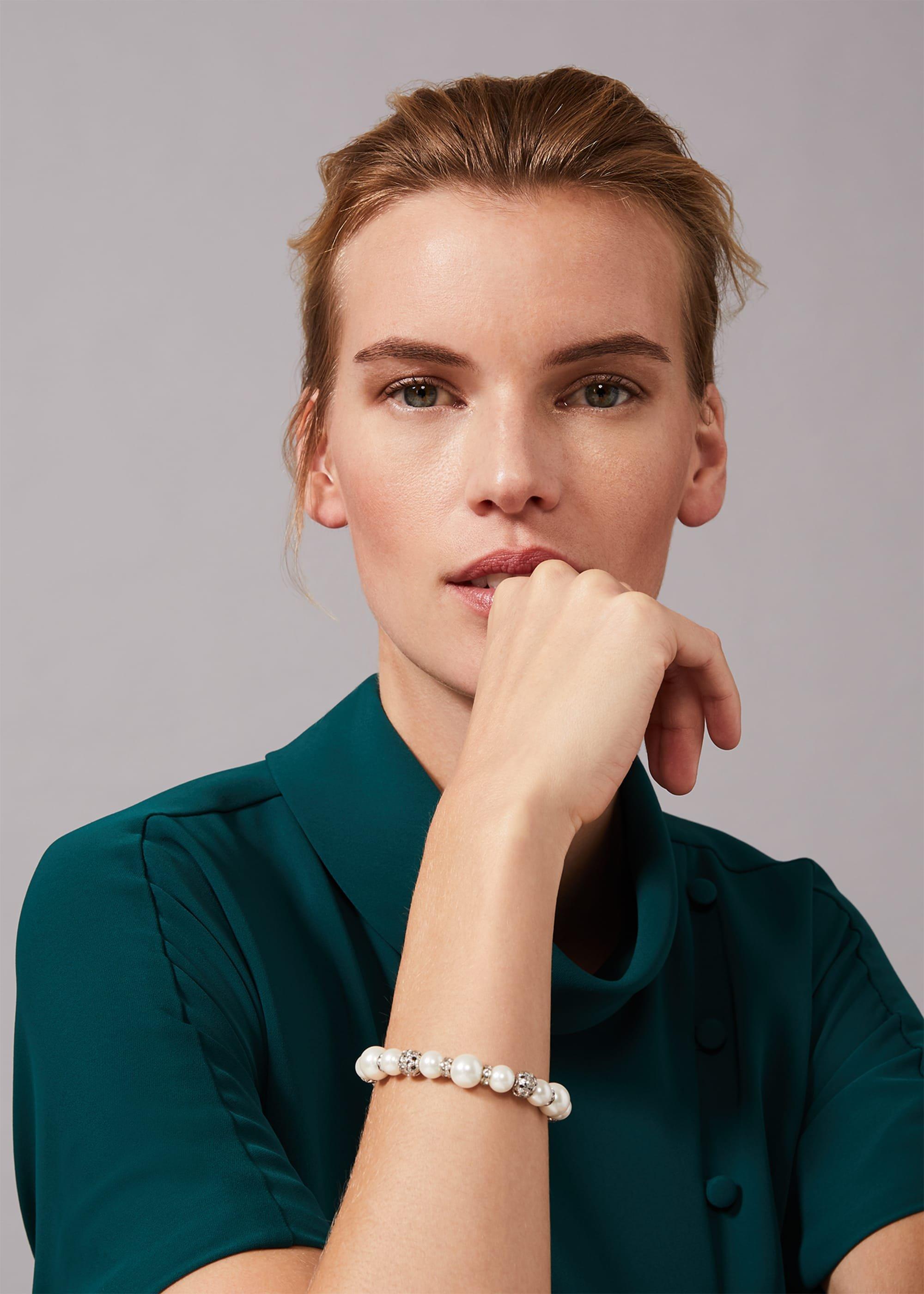 Parma Pearl And Crystal Bracelet