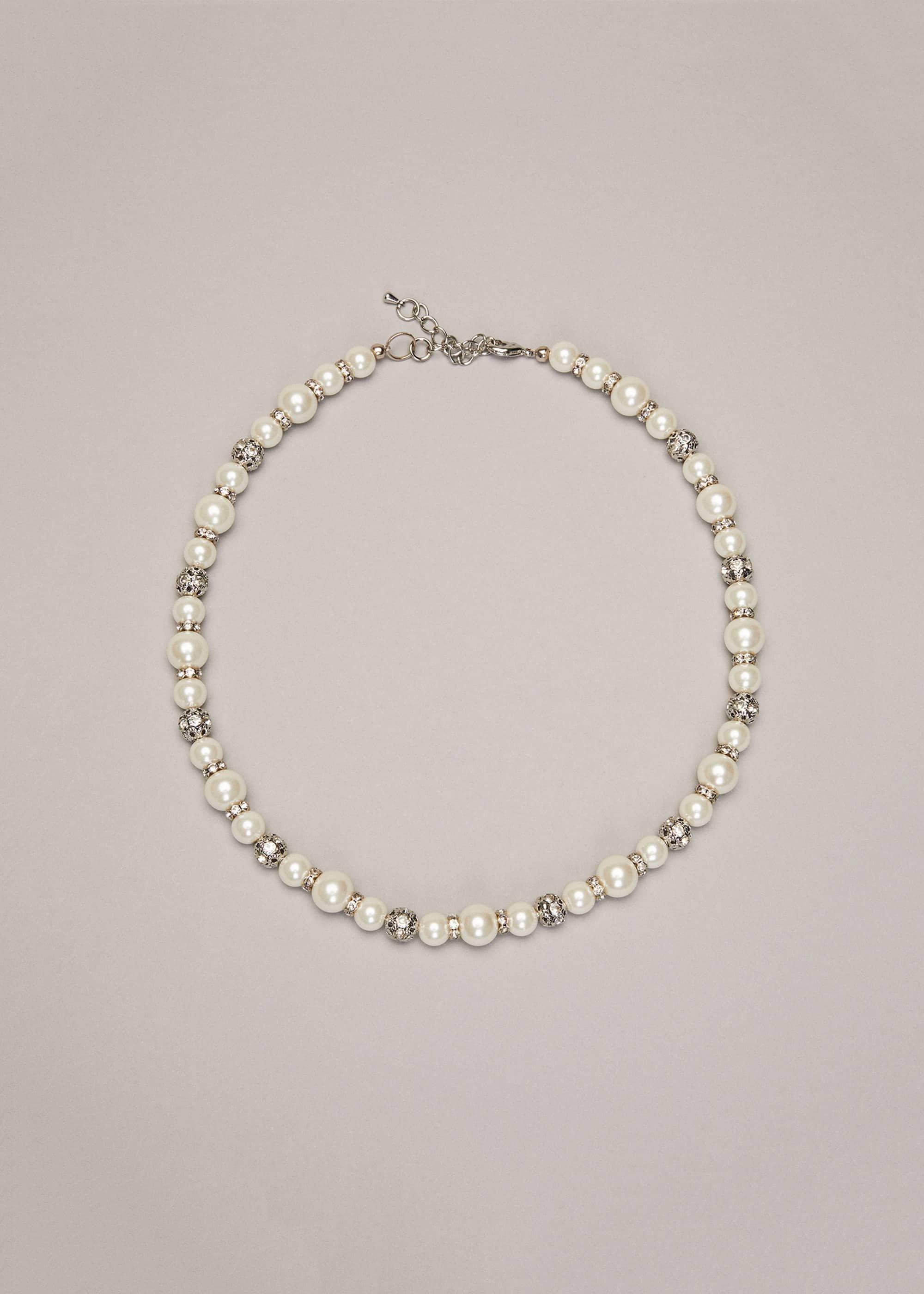 Parma Pearl And Crystal Necklace