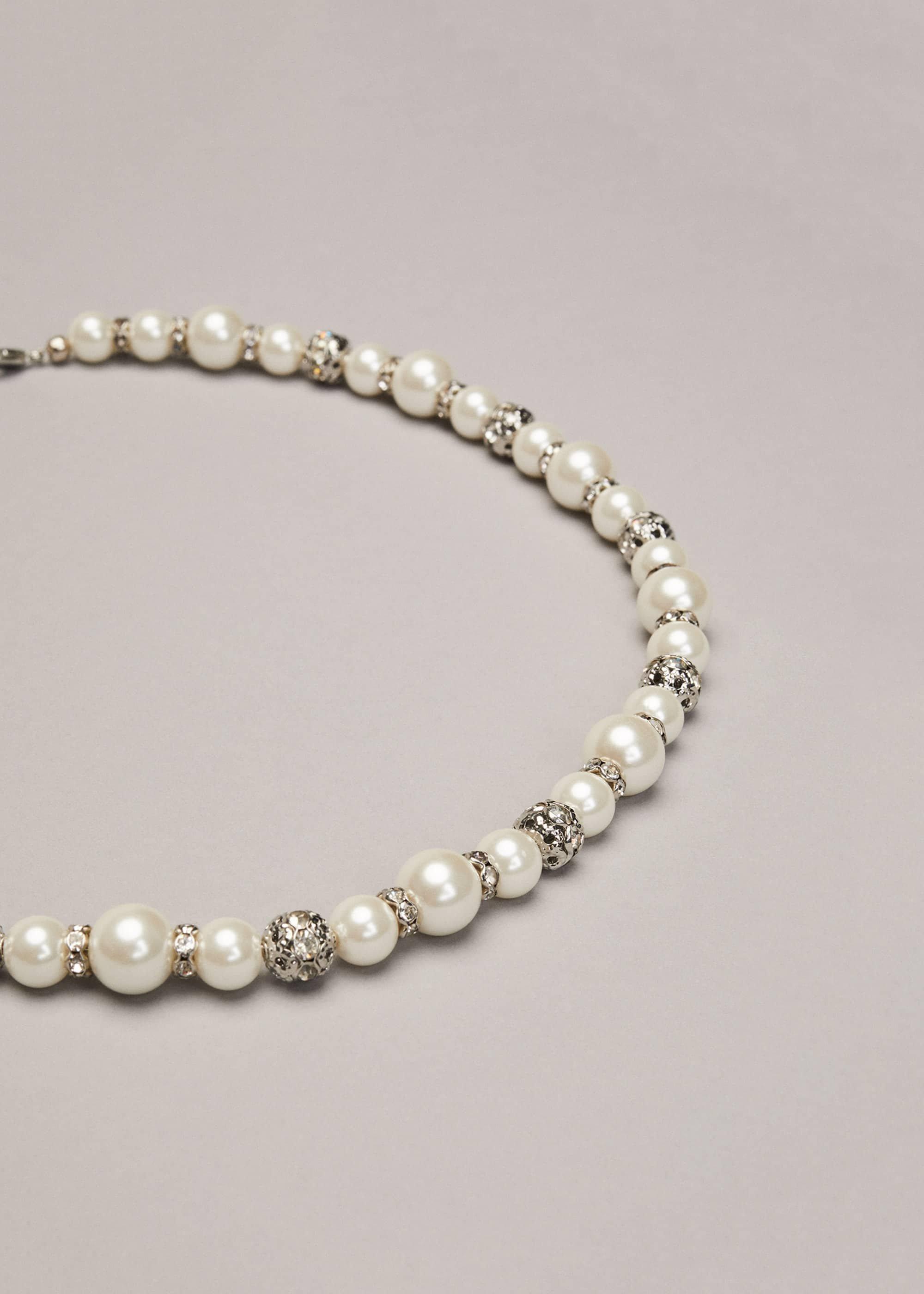 Parma Pearl And Crystal Necklace