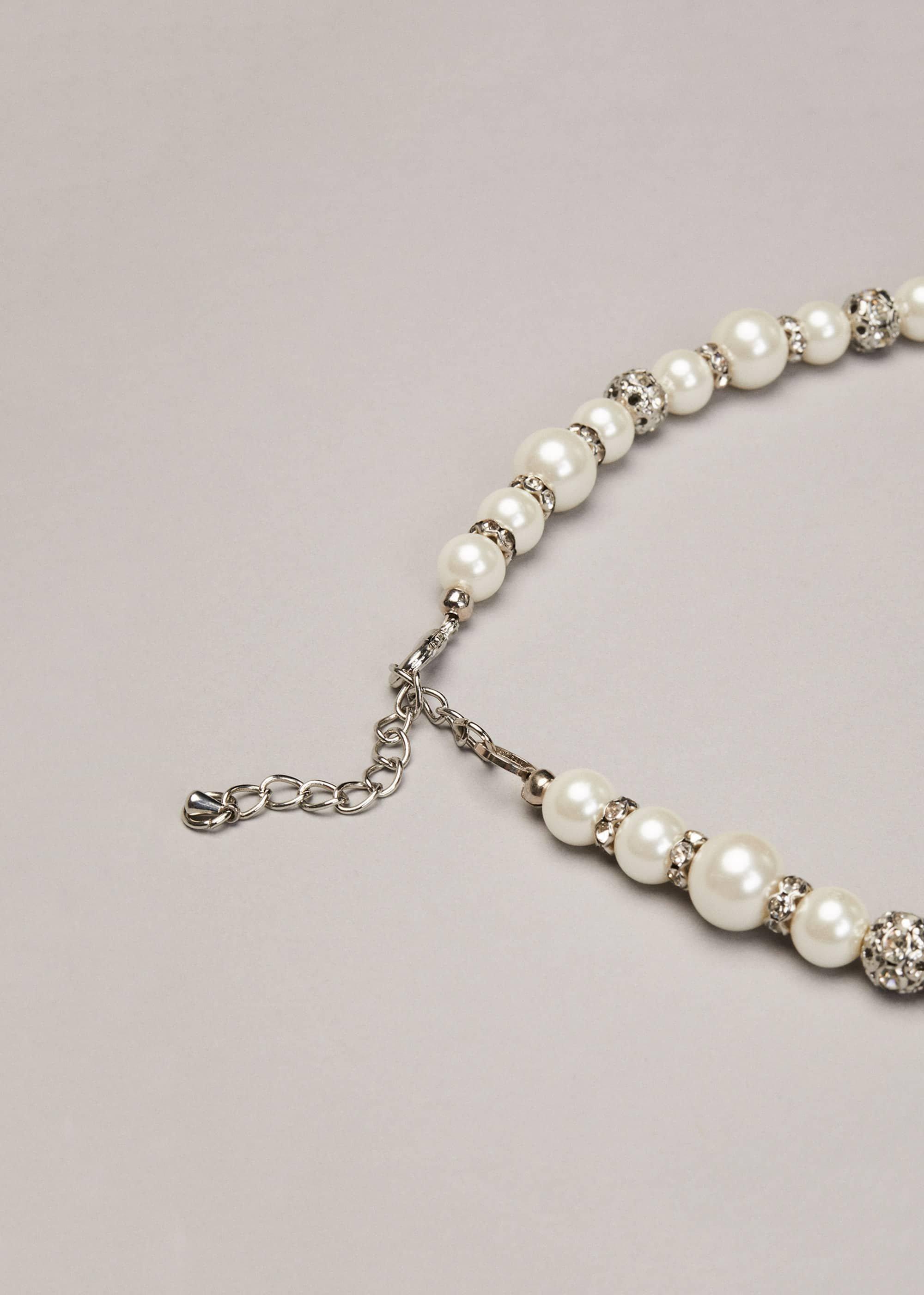 Parma Pearl And Crystal Necklace