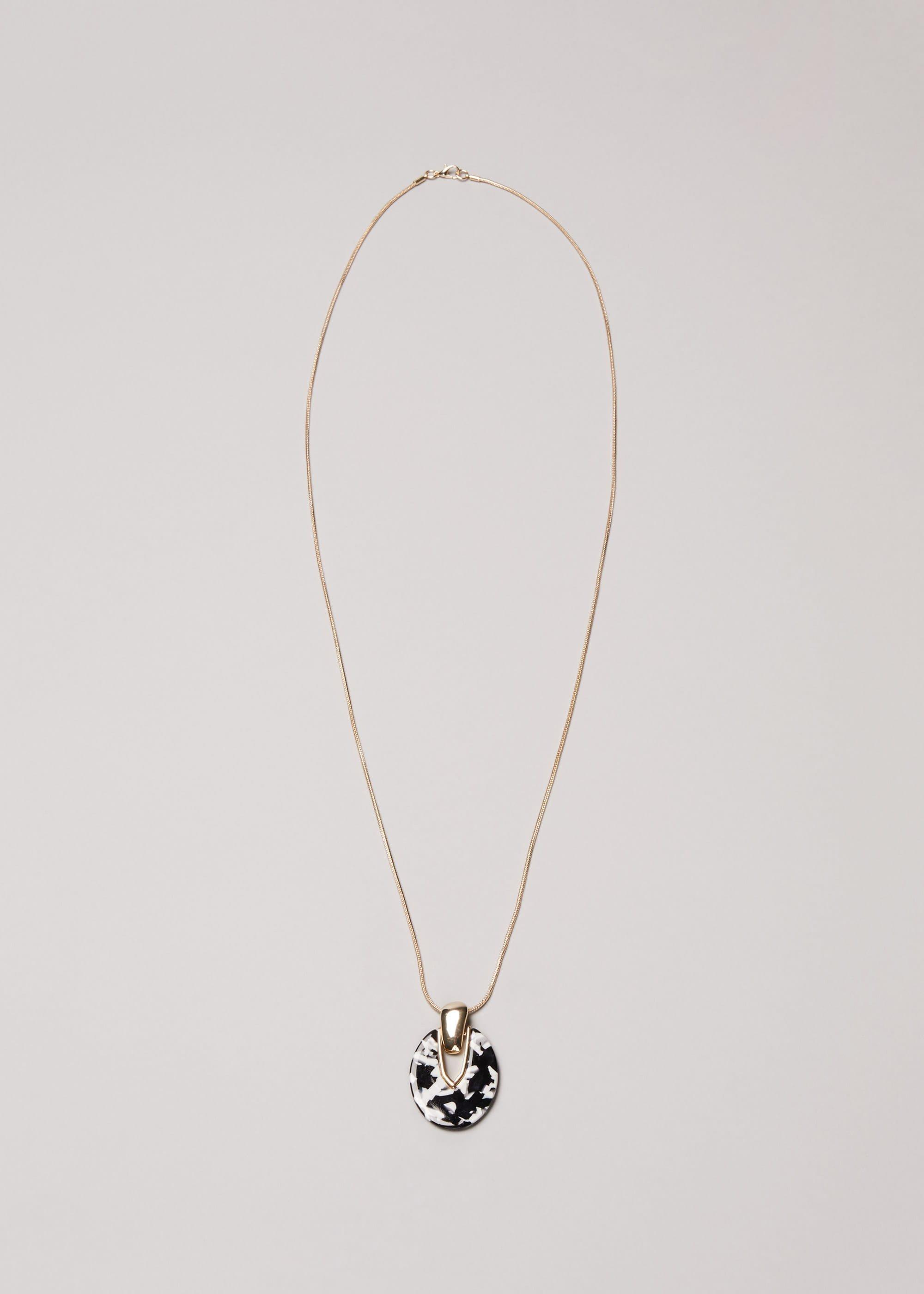 Mona Monochrome Oval Pendant