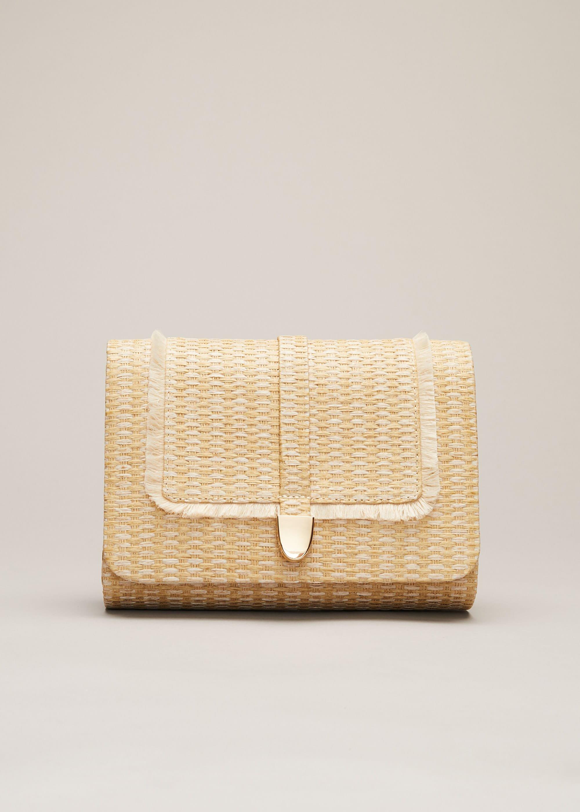 Rita Raffia Clutch Bag
