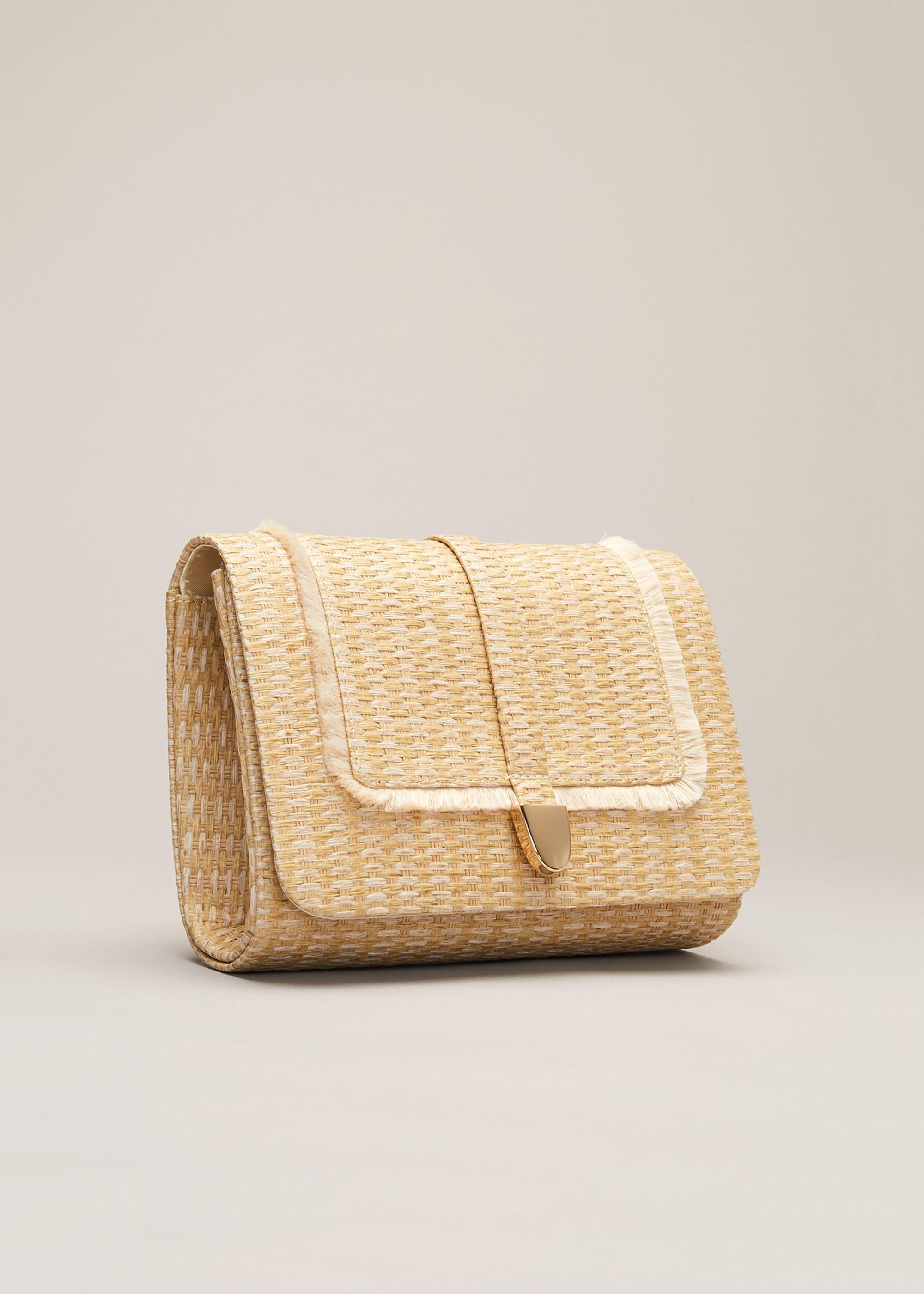 Rita Raffia Clutch Bag