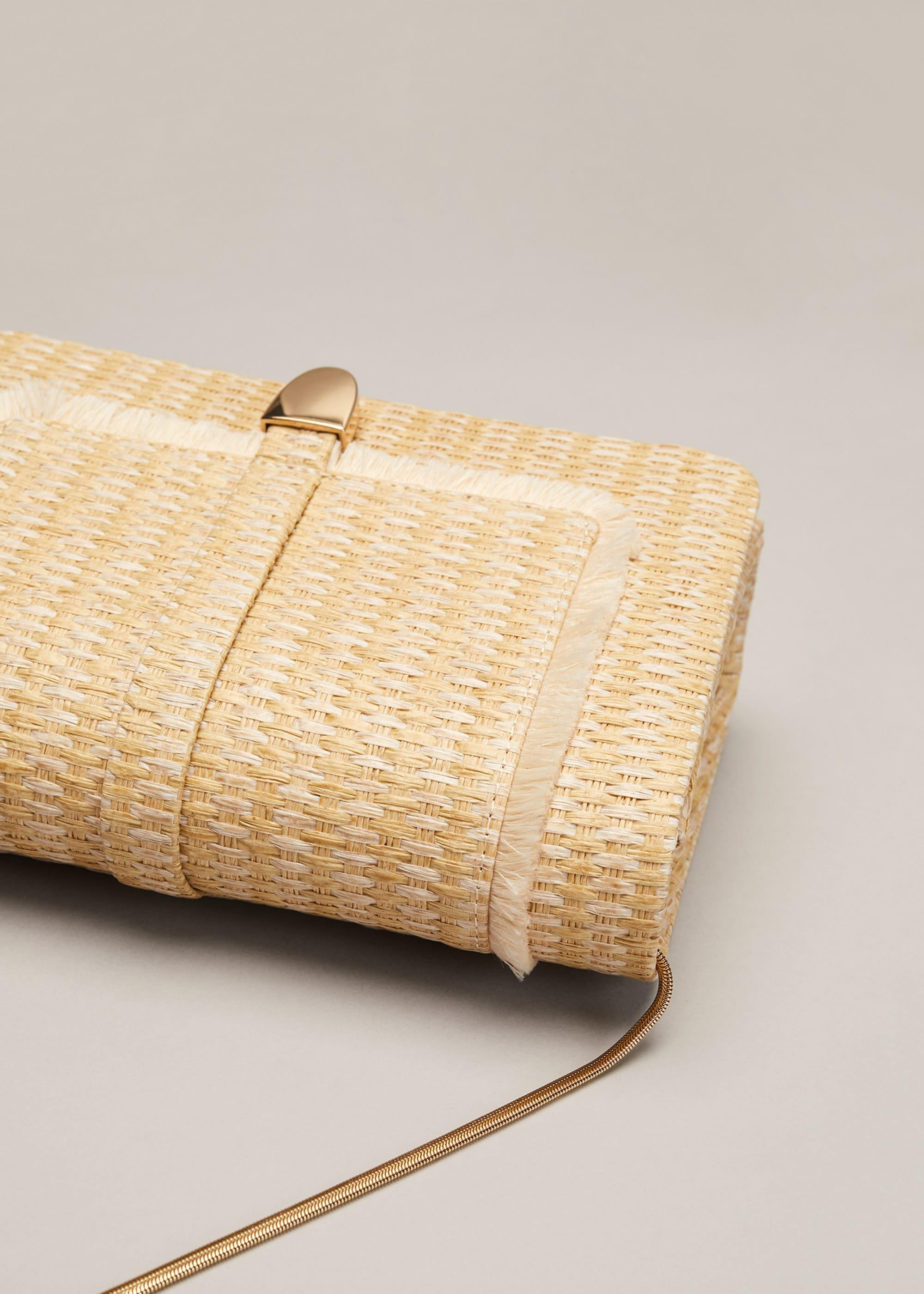 Rita Raffia Clutch Bag