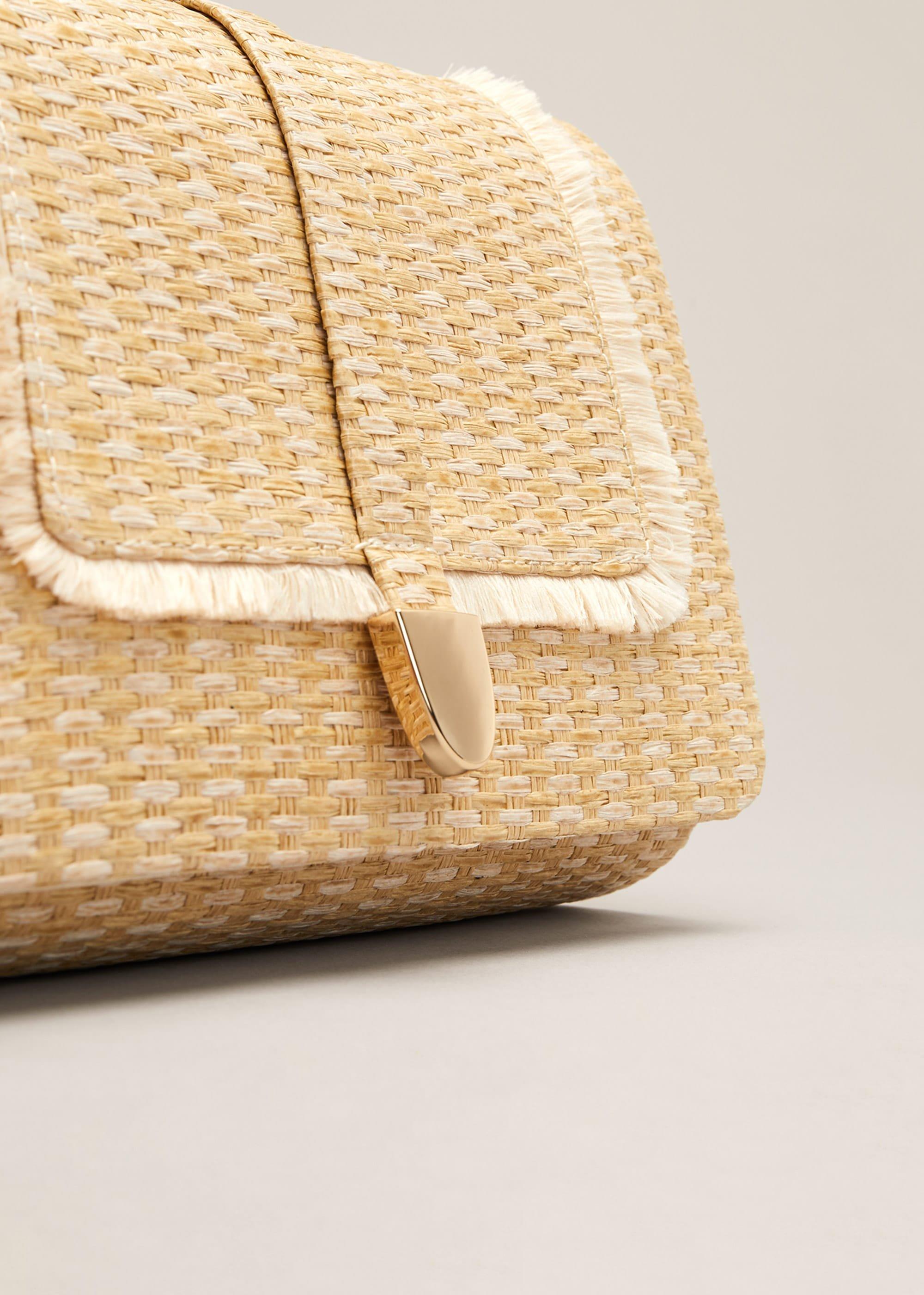 Rita Raffia Clutch Bag