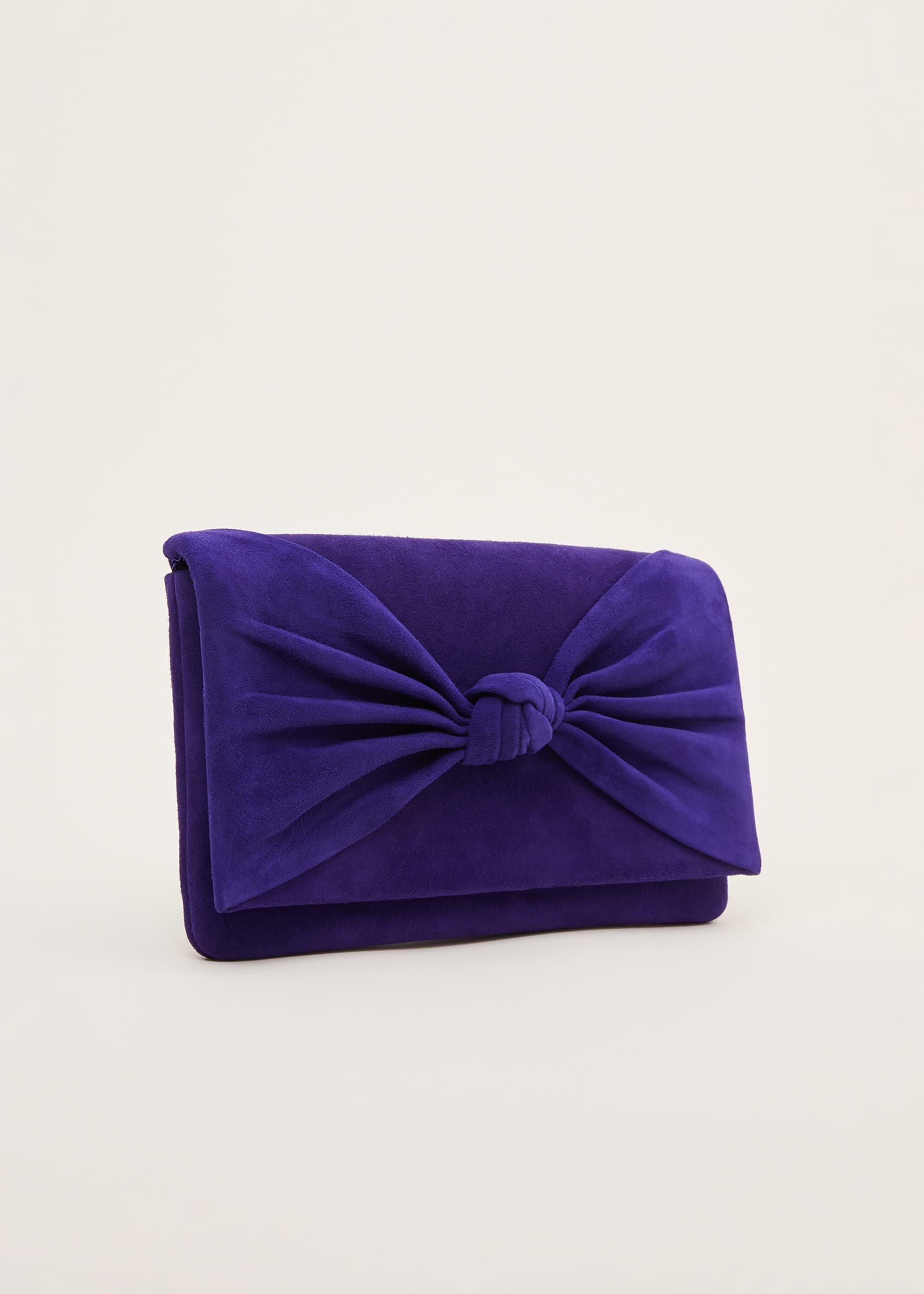 Carrie Knot Front Clutch Bag