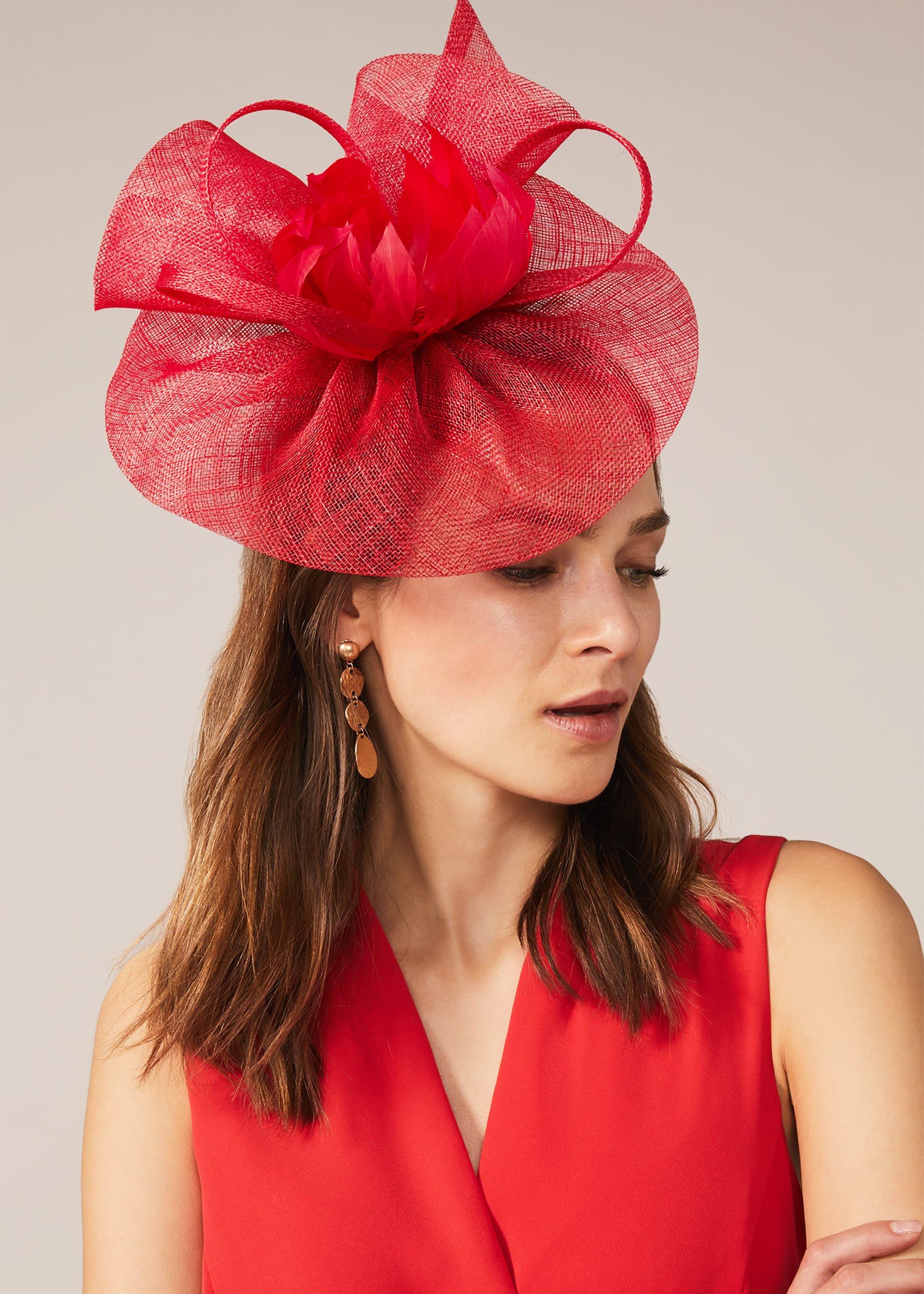 Philis Feather Flower Fascinator