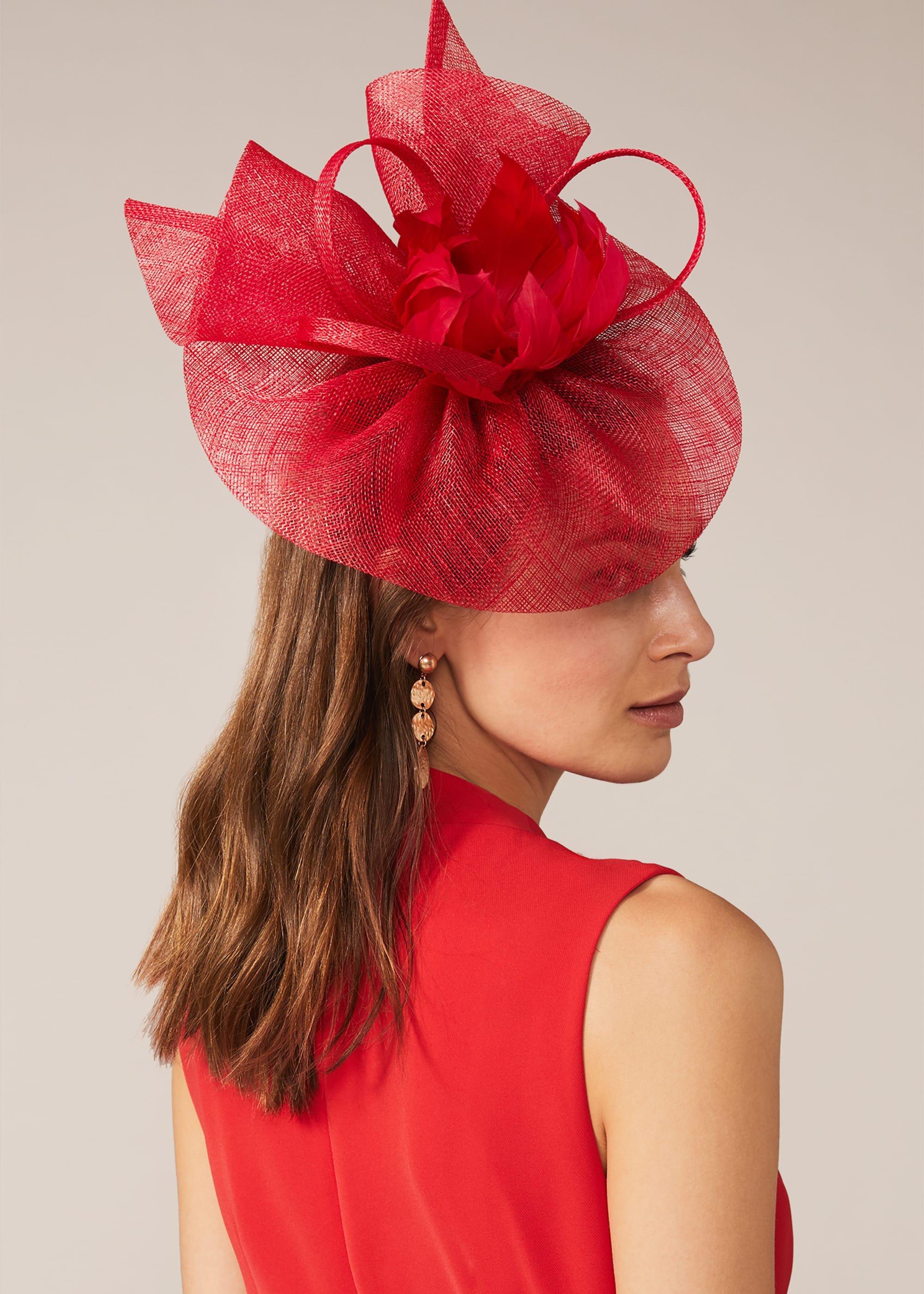 Philis Feather Flower Fascinator