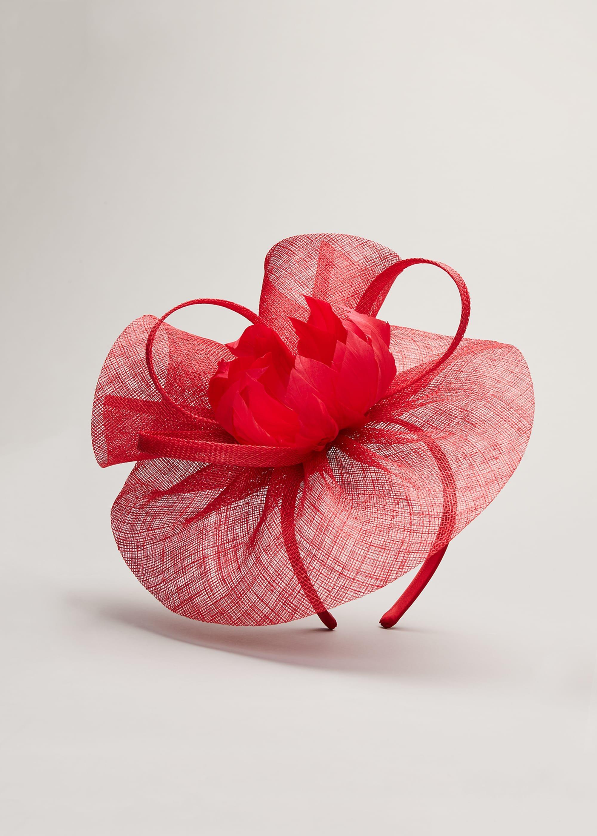 Philis Feather Flower Fascinator