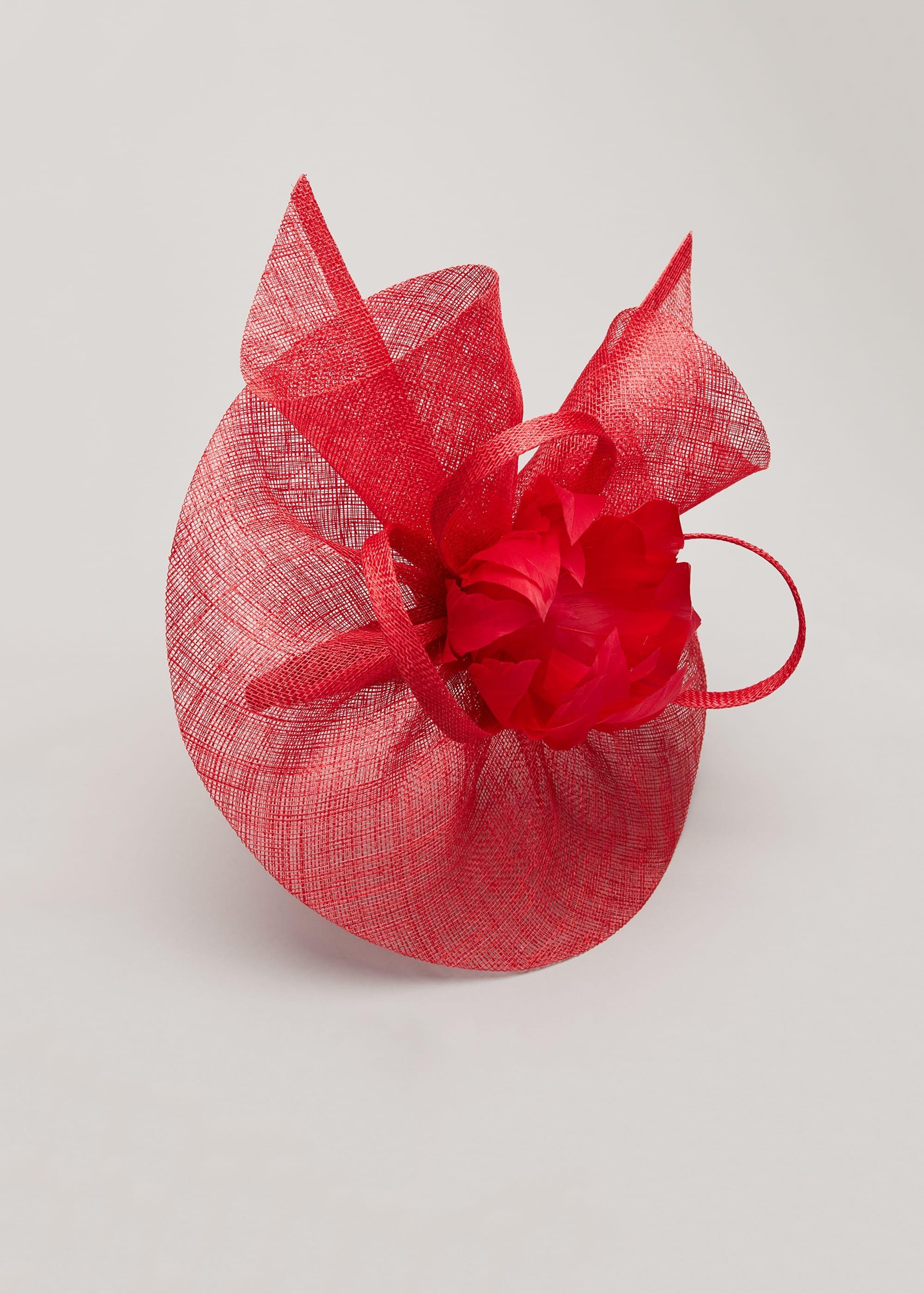 Philis Feather Flower Fascinator