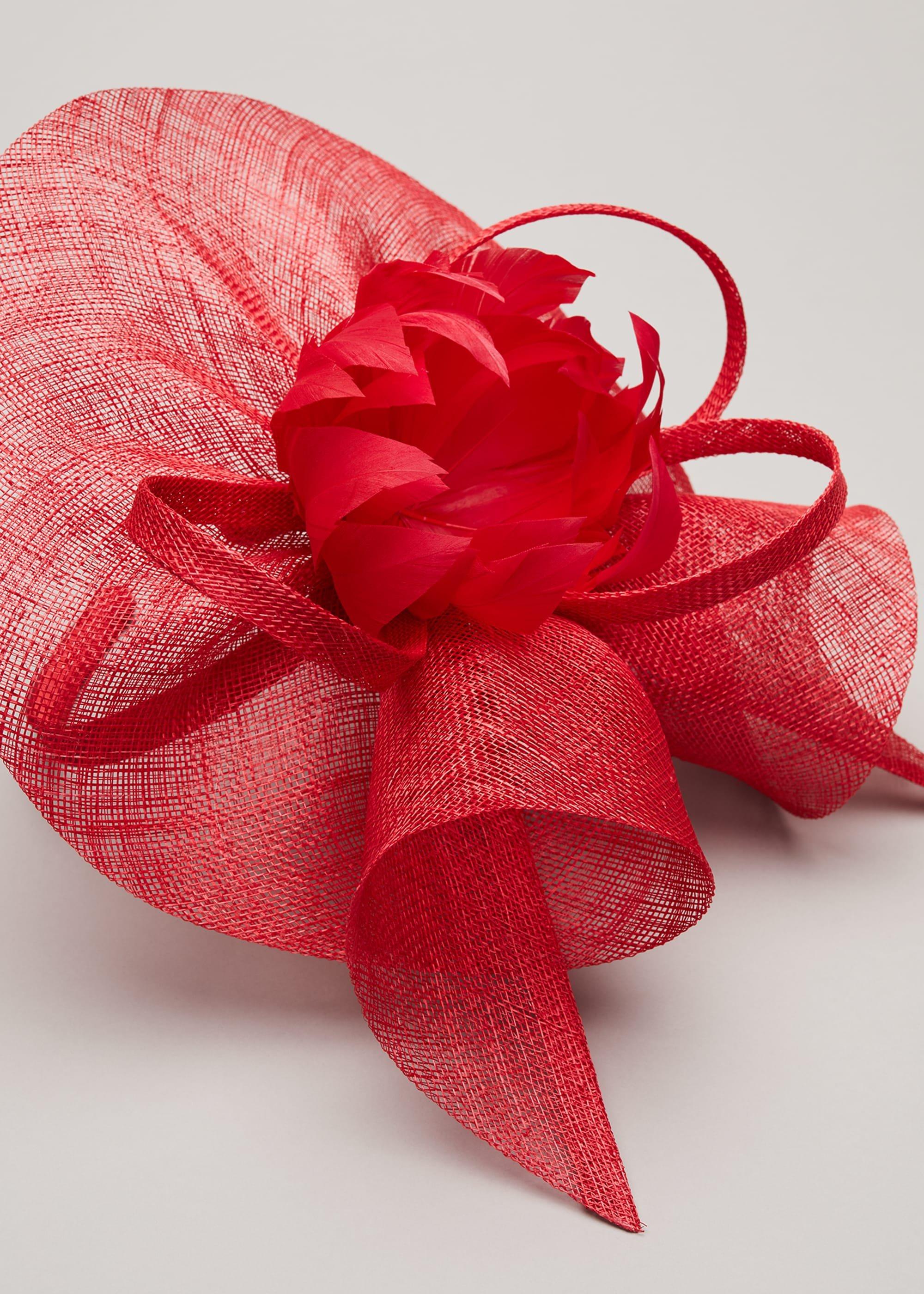 Philis Feather Flower Fascinator