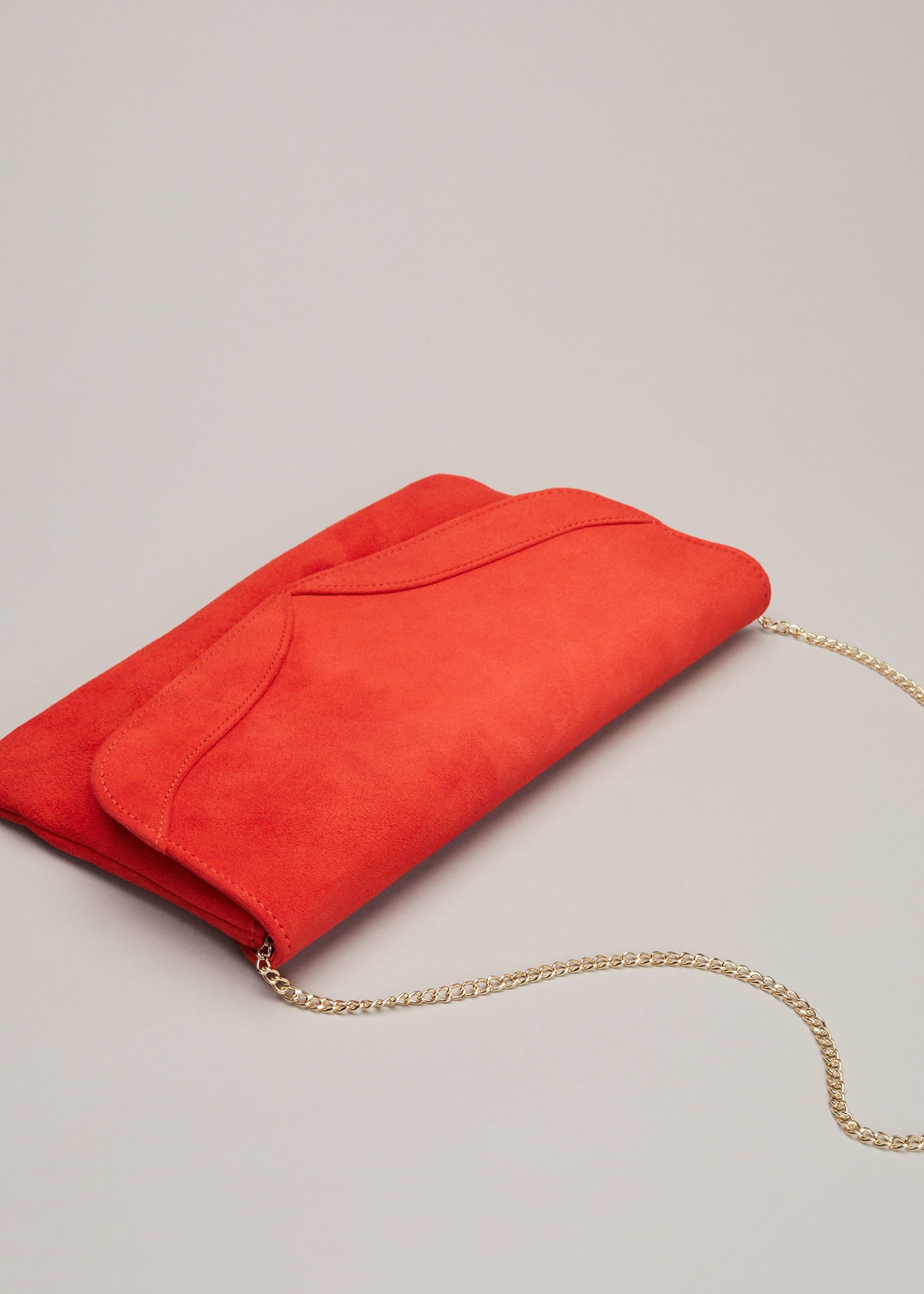 Caitlin Suede Clutch Bag