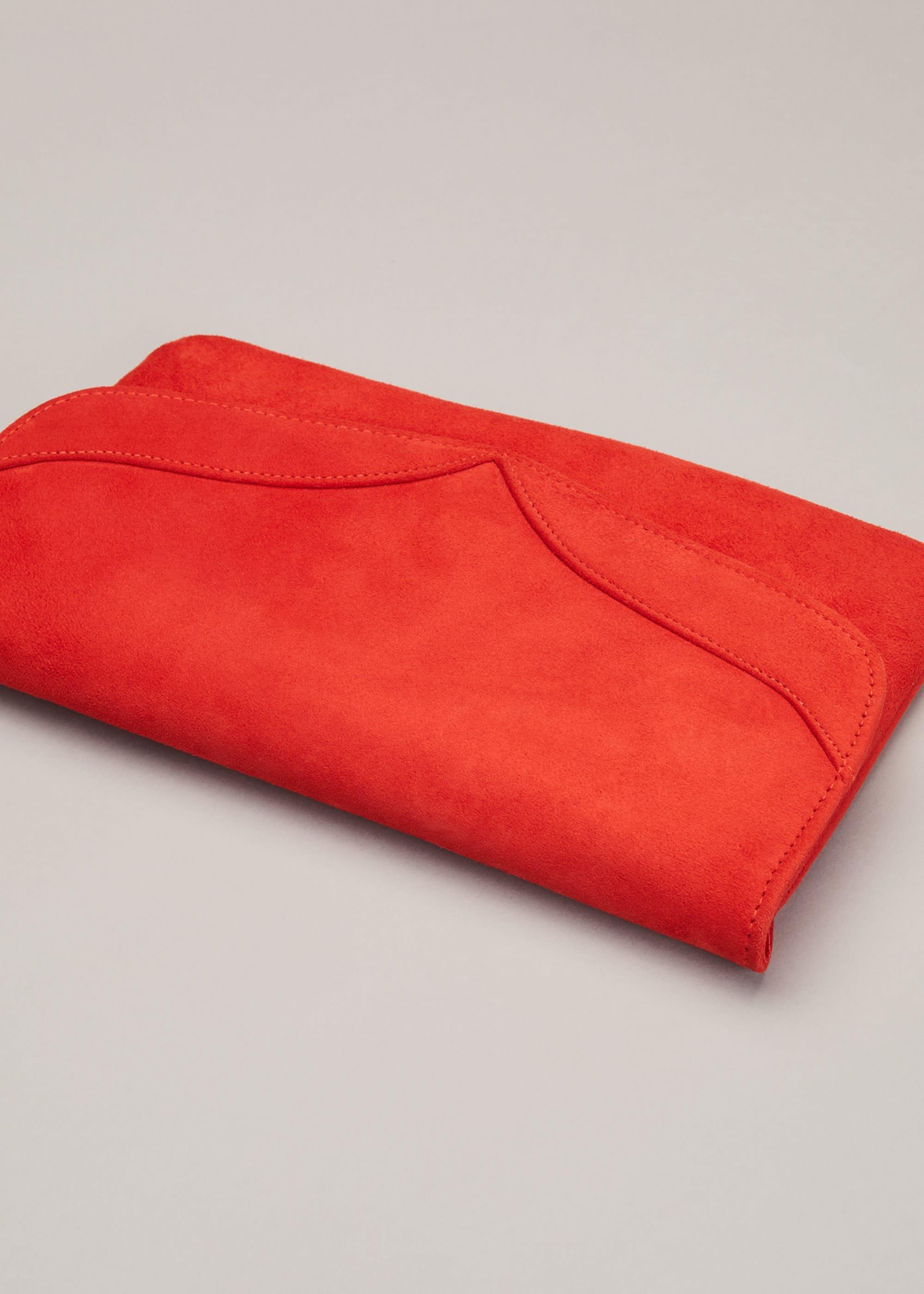 Caitlin Suede Clutch Bag