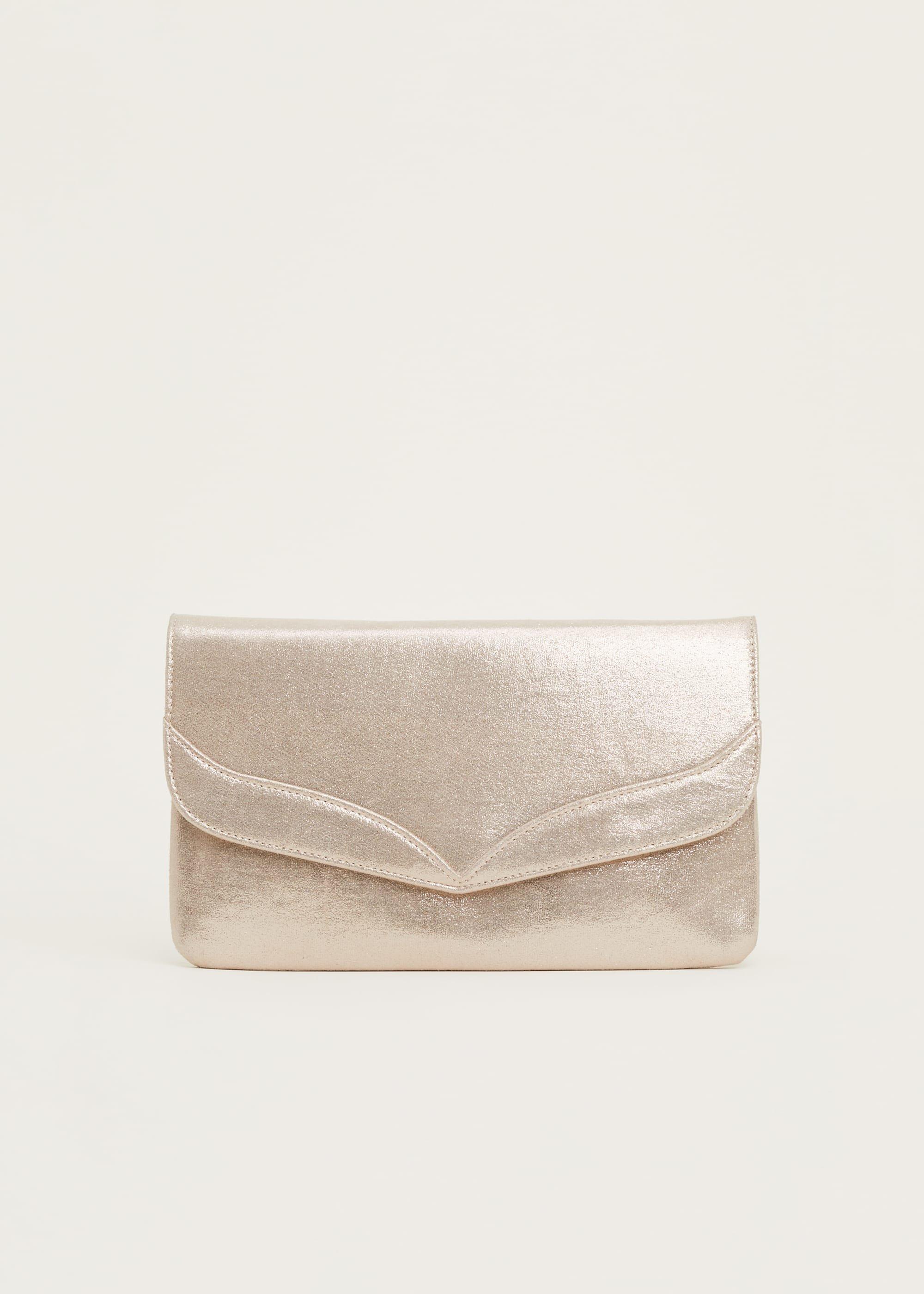 Caitlin Metallic Clutch Bag