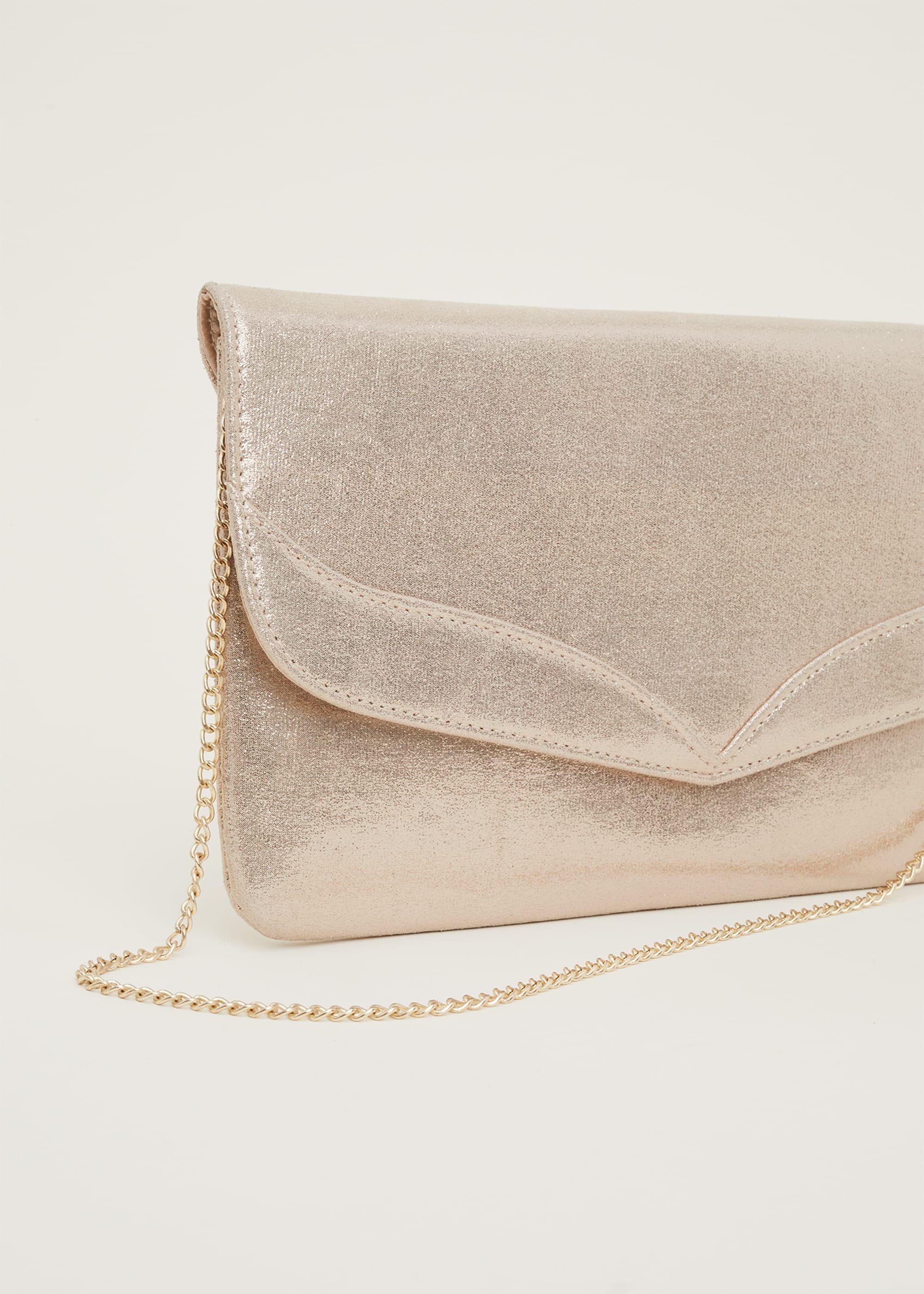 Caitlin Metallic Clutch Bag