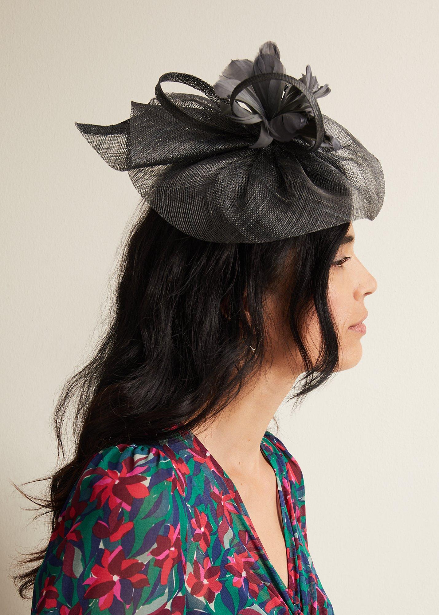 Sorrel Feather Flower Fascinator