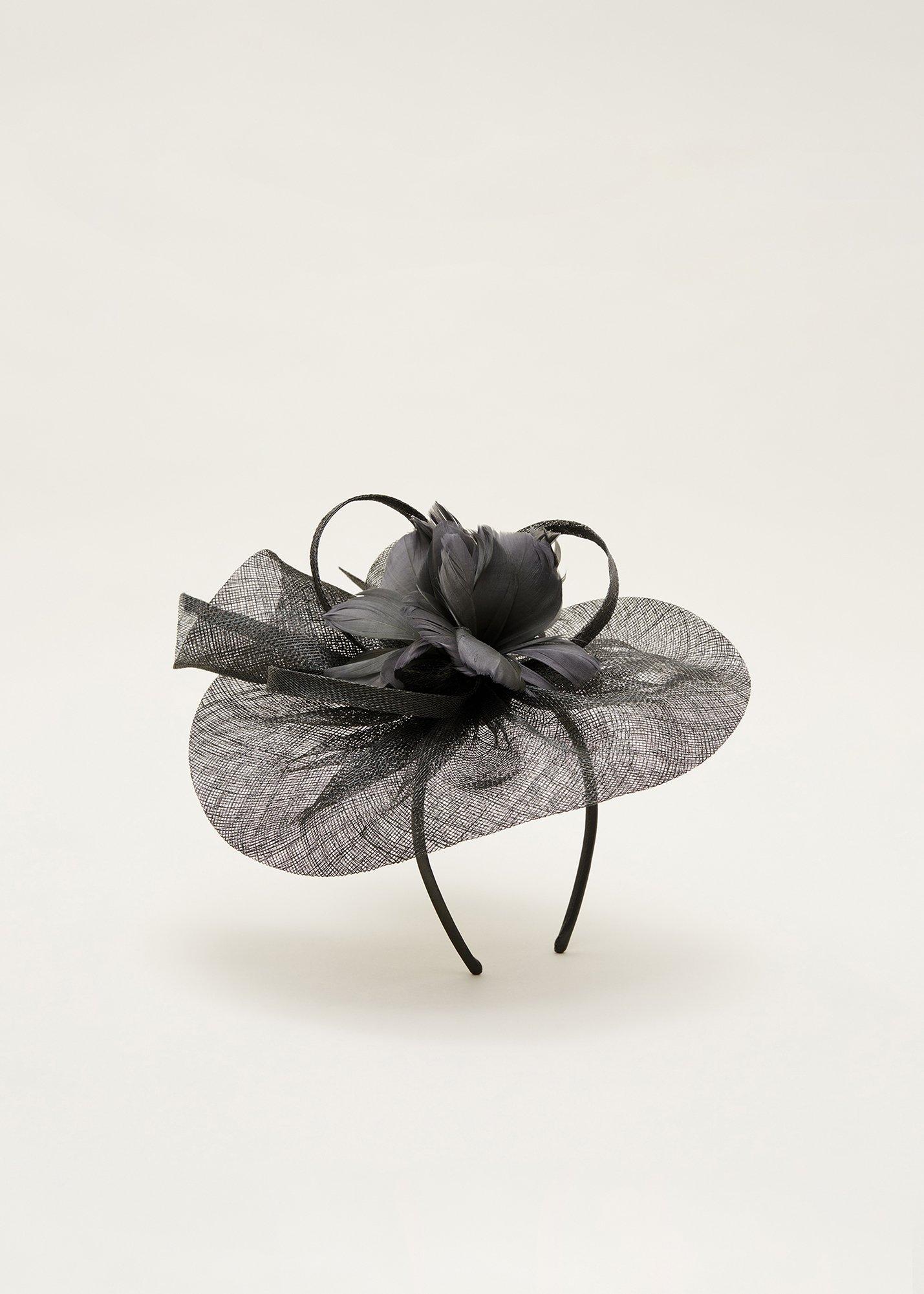Sorrel Feather Flower Fascinator