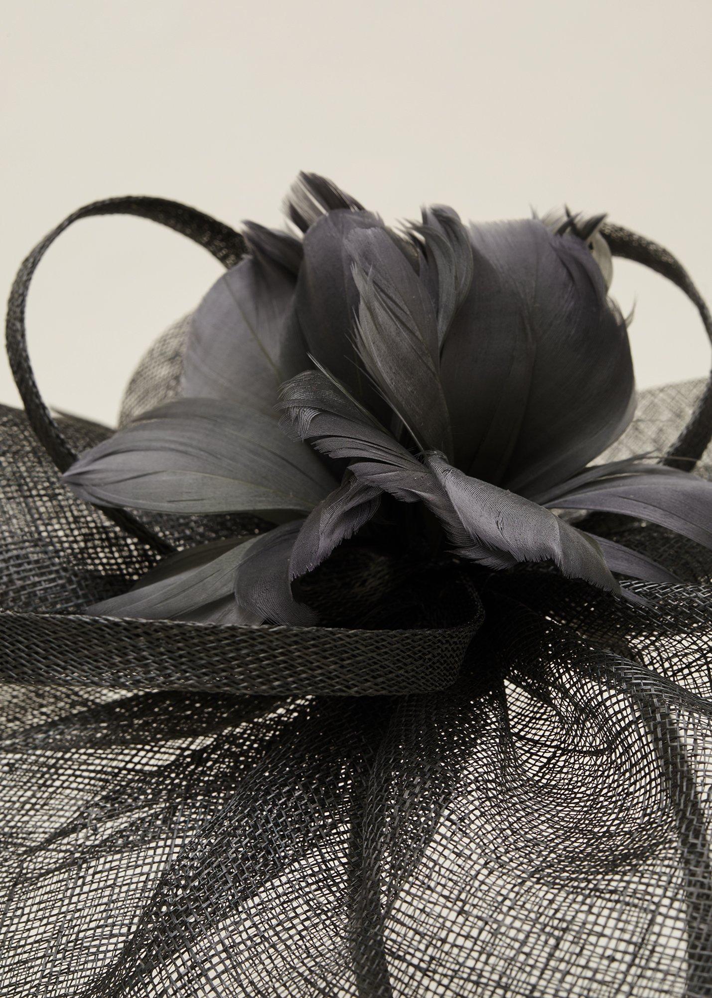 Sorrel Feather Flower Fascinator