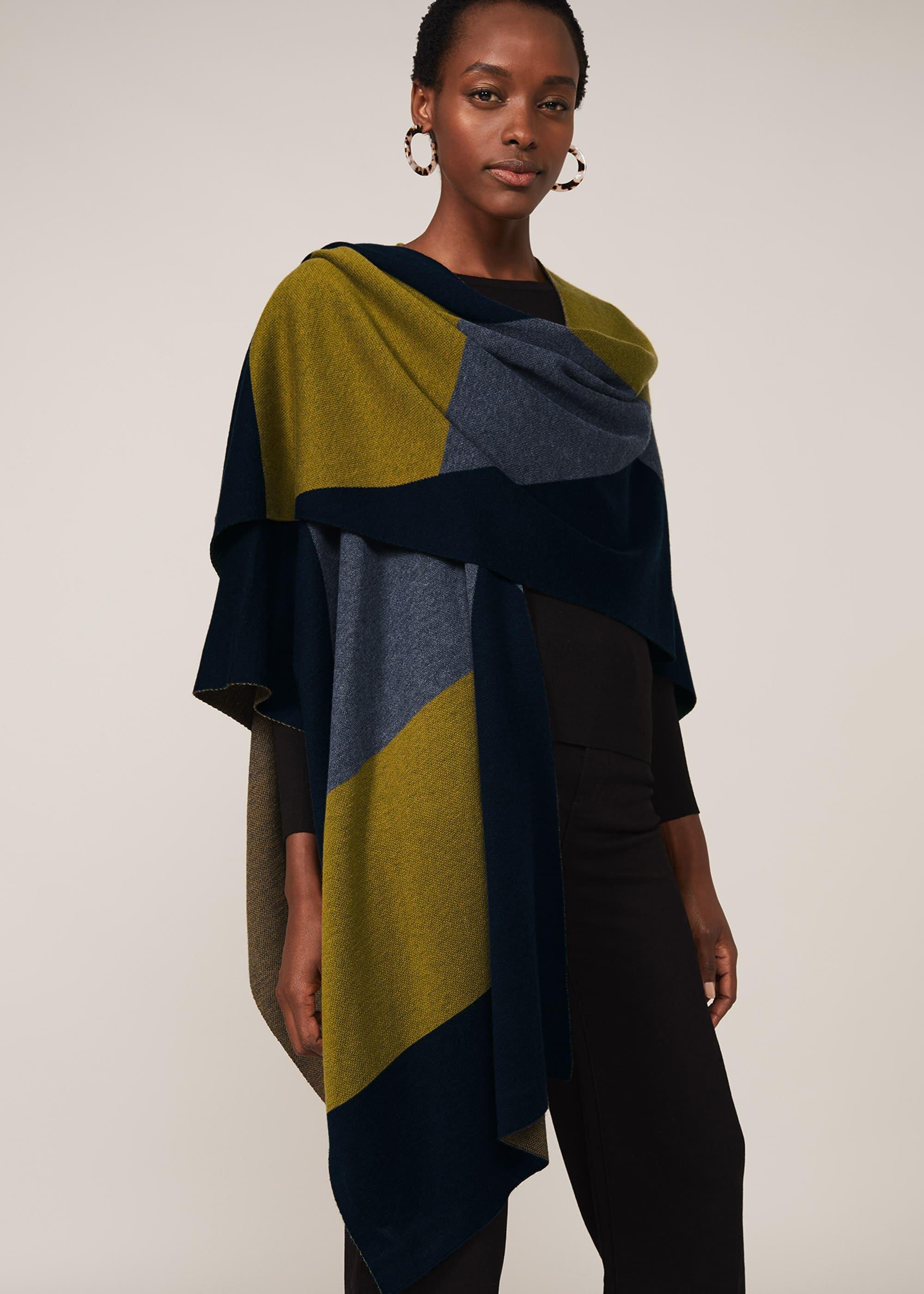 Nel Colourblock Oversized Cape