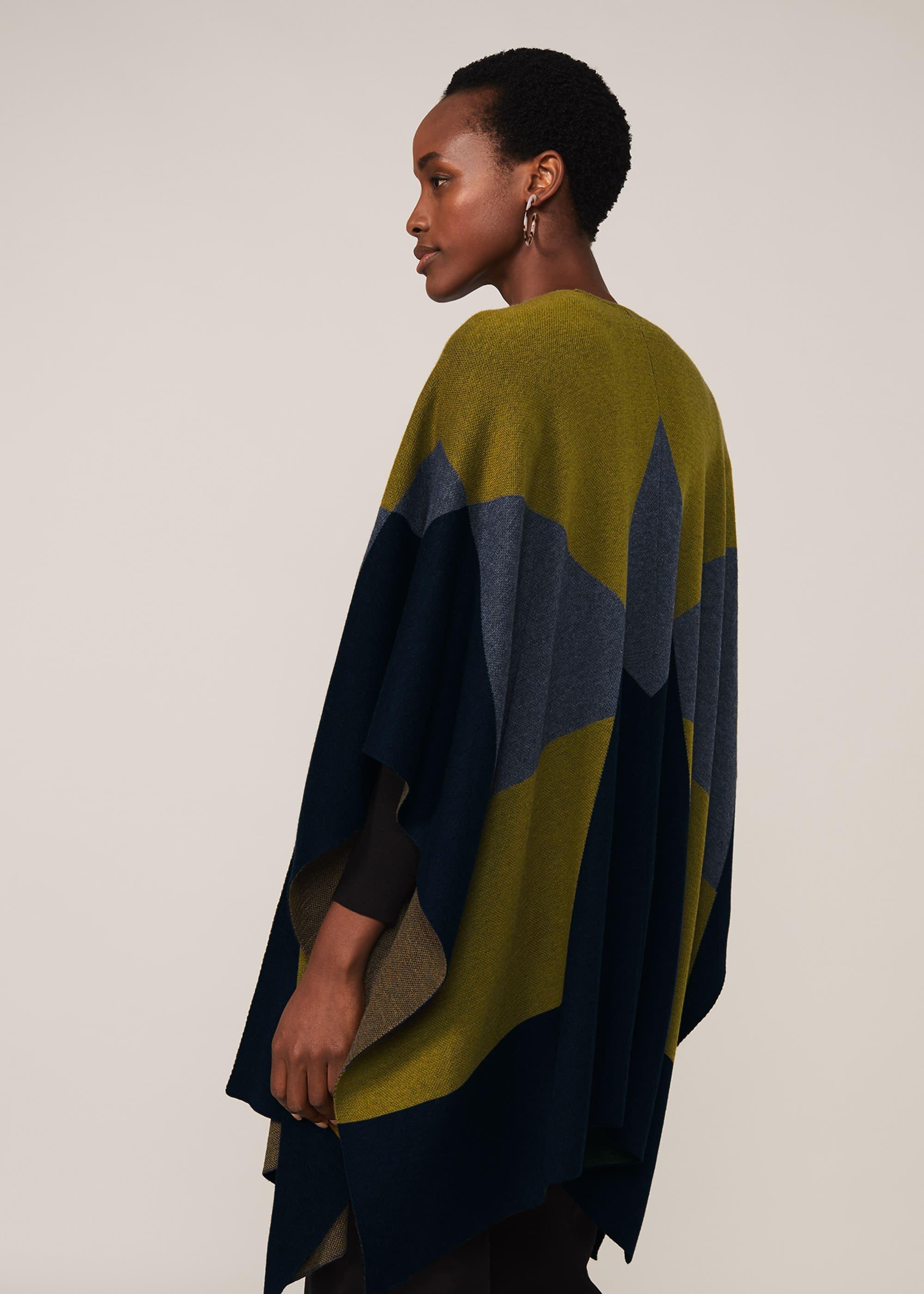 Nel Colourblock Oversized Cape