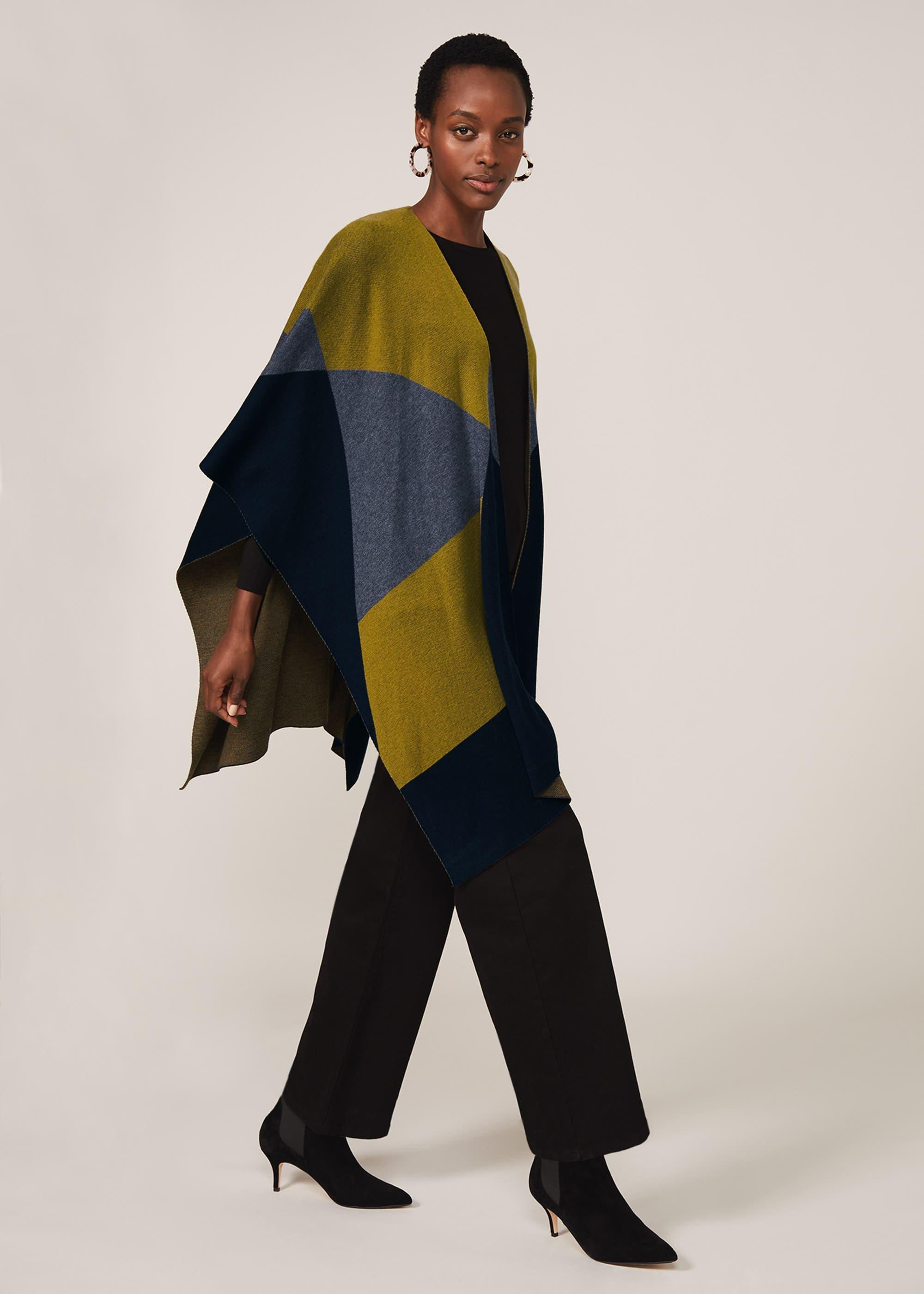 Nel Colourblock Oversized Cape